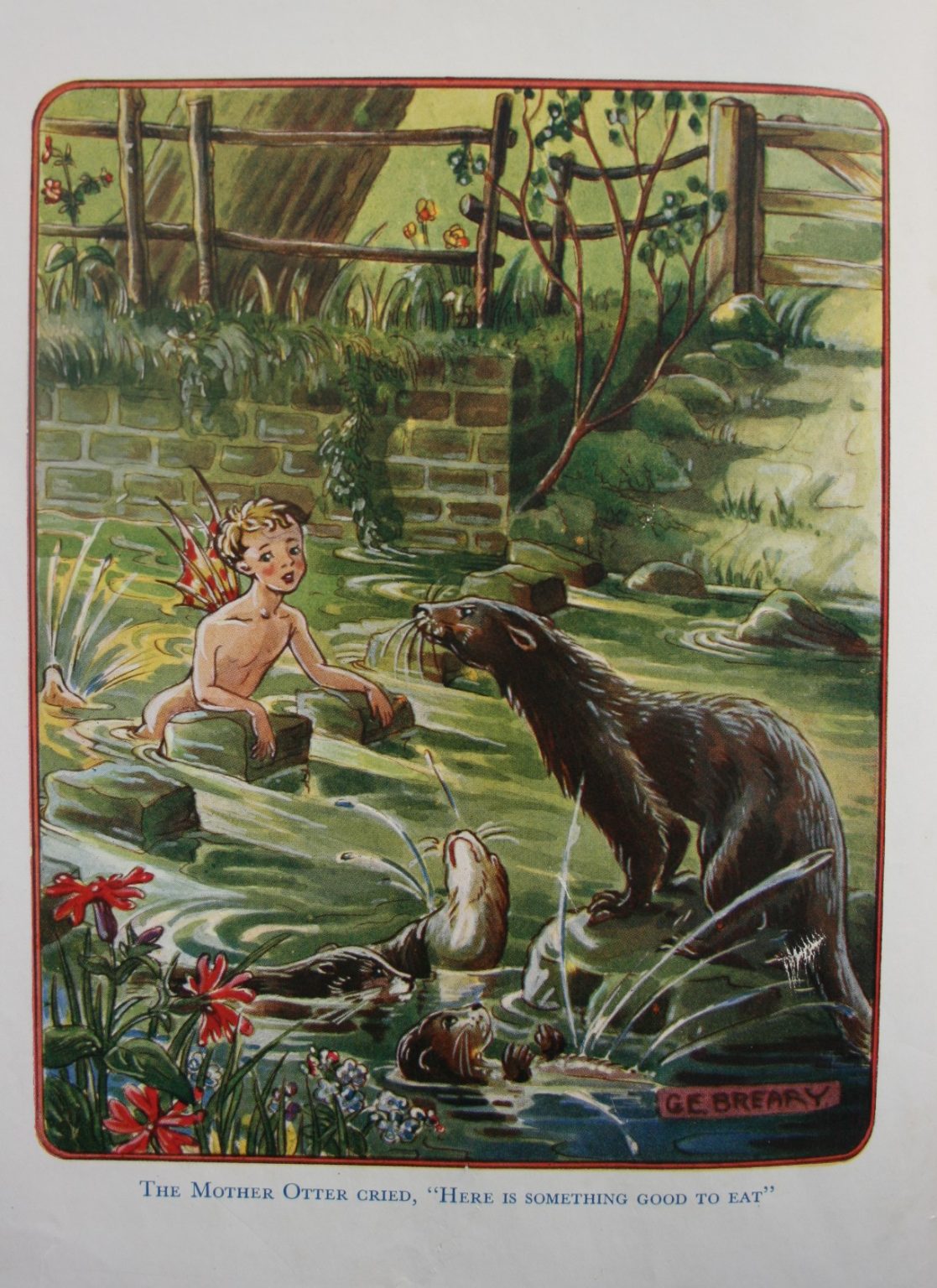 The Water Babies A Fairy Tale For A Land-Baby by Charles Kingsley. Retold in easy words chiefly of one syllable by A. Pitt-Kethley. Illustrated by G E Breary.