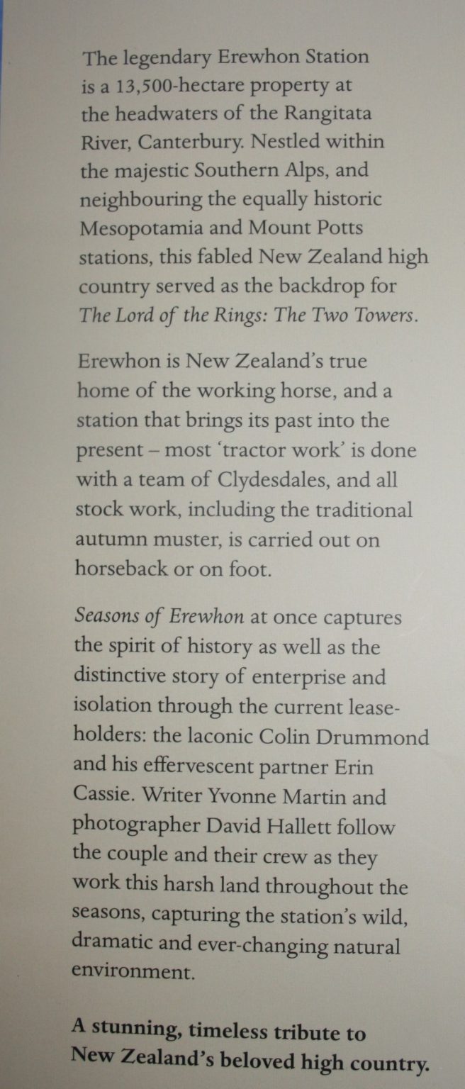 Seasons of Erewhon. By Yvonne Martin