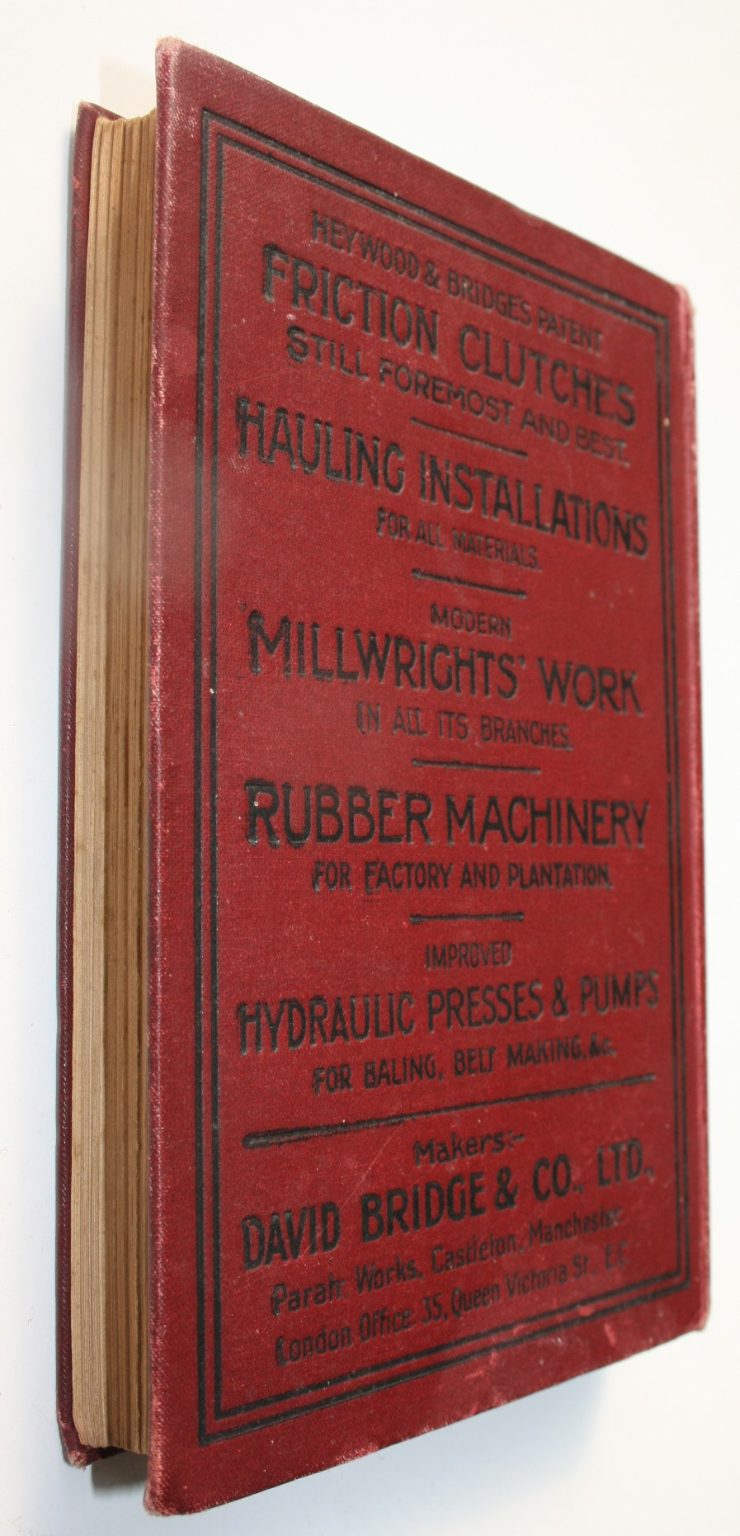 The Mechanical World Pocket Diary and Yearbook for 1911. With compliments of R B Denniston Co.' printed in gilt to front cover.