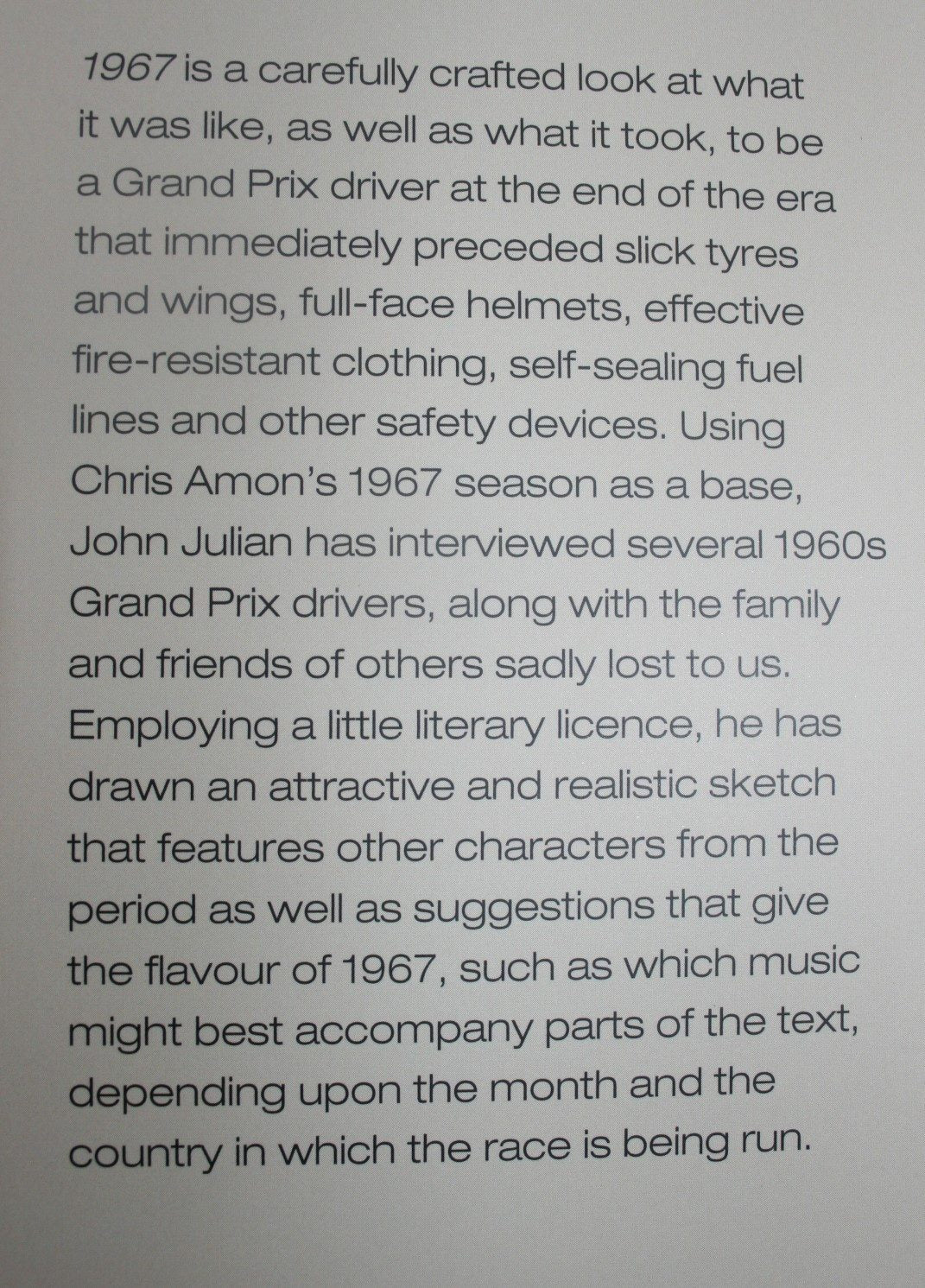 1967 Chris Amon Scuderia Ferrari and a Year of Living Dangerously by John Julian.