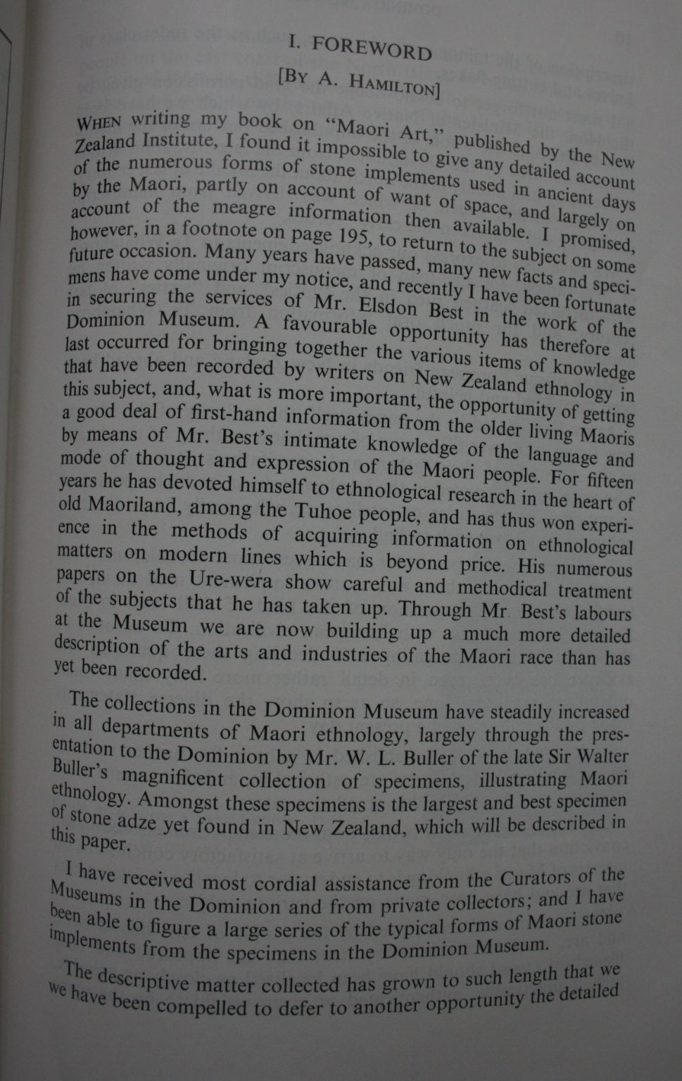 The Stone Implements Of The Maori by Elsdon Best