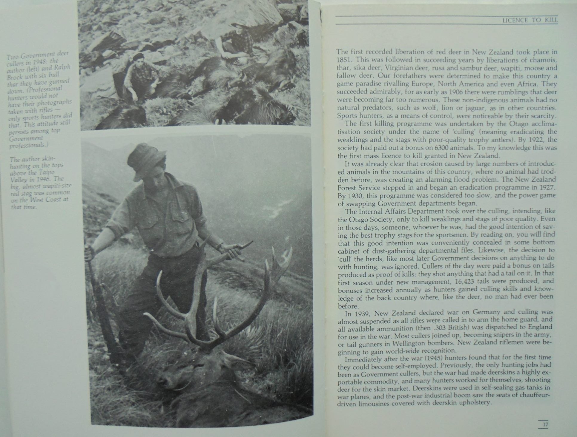 The Chopper Boys New Zealand's Helicopter Hunters. 1983 FIRST EDITION