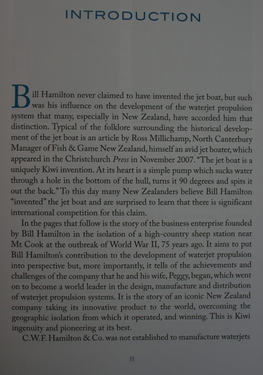 Hamilton's Jet The Biography of an Icon By John Walsh. 2014. First Edition.