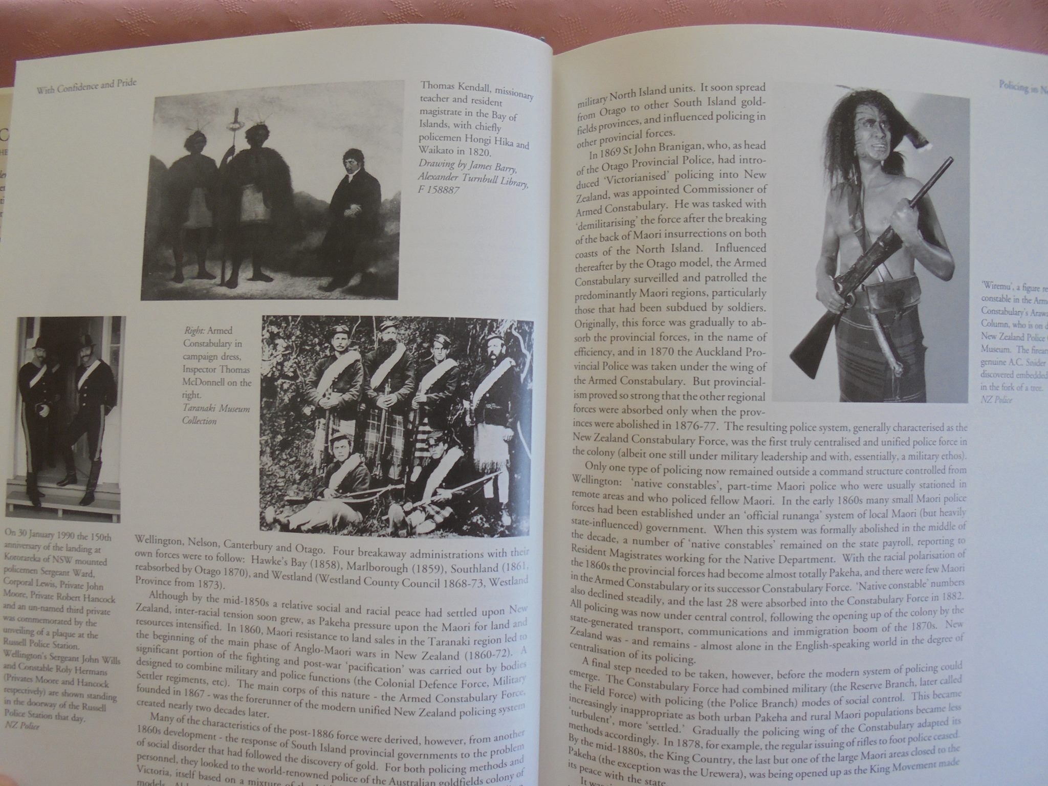 With Confidence and Pride: Policing the Wellington Region 1840-1992 Edited by Sherwood Young. SIGNED BY ALL 10 AUTHORS