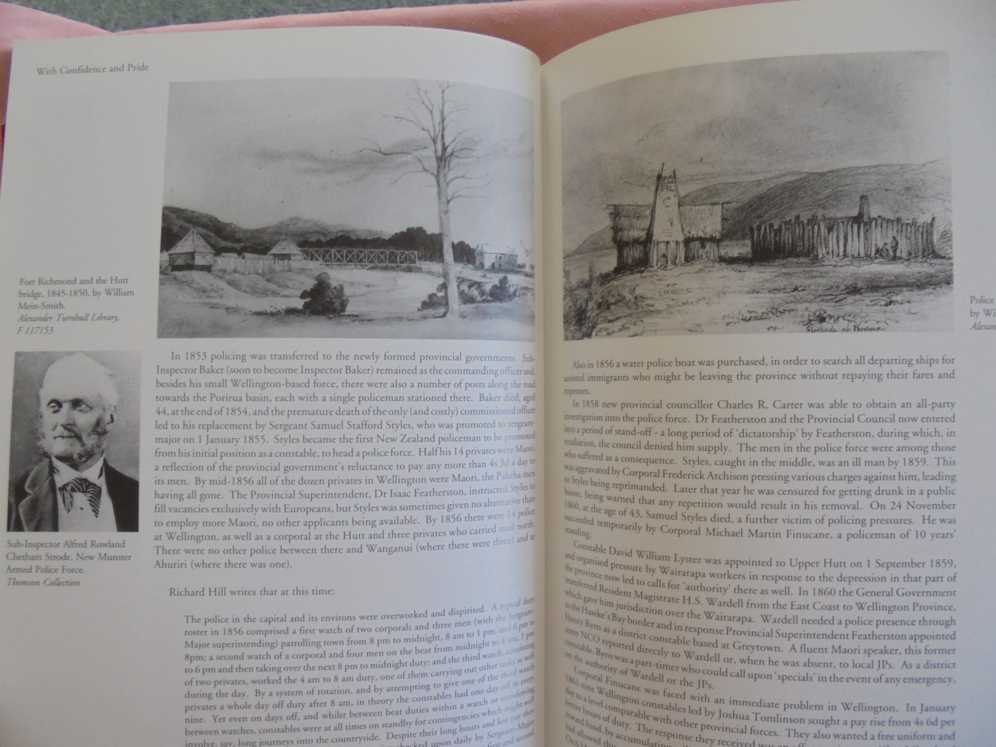 With Confidence and Pride: Policing the Wellington Region 1840-1992 Edited by Sherwood Young. SIGNED BY ALL 10 AUTHORS