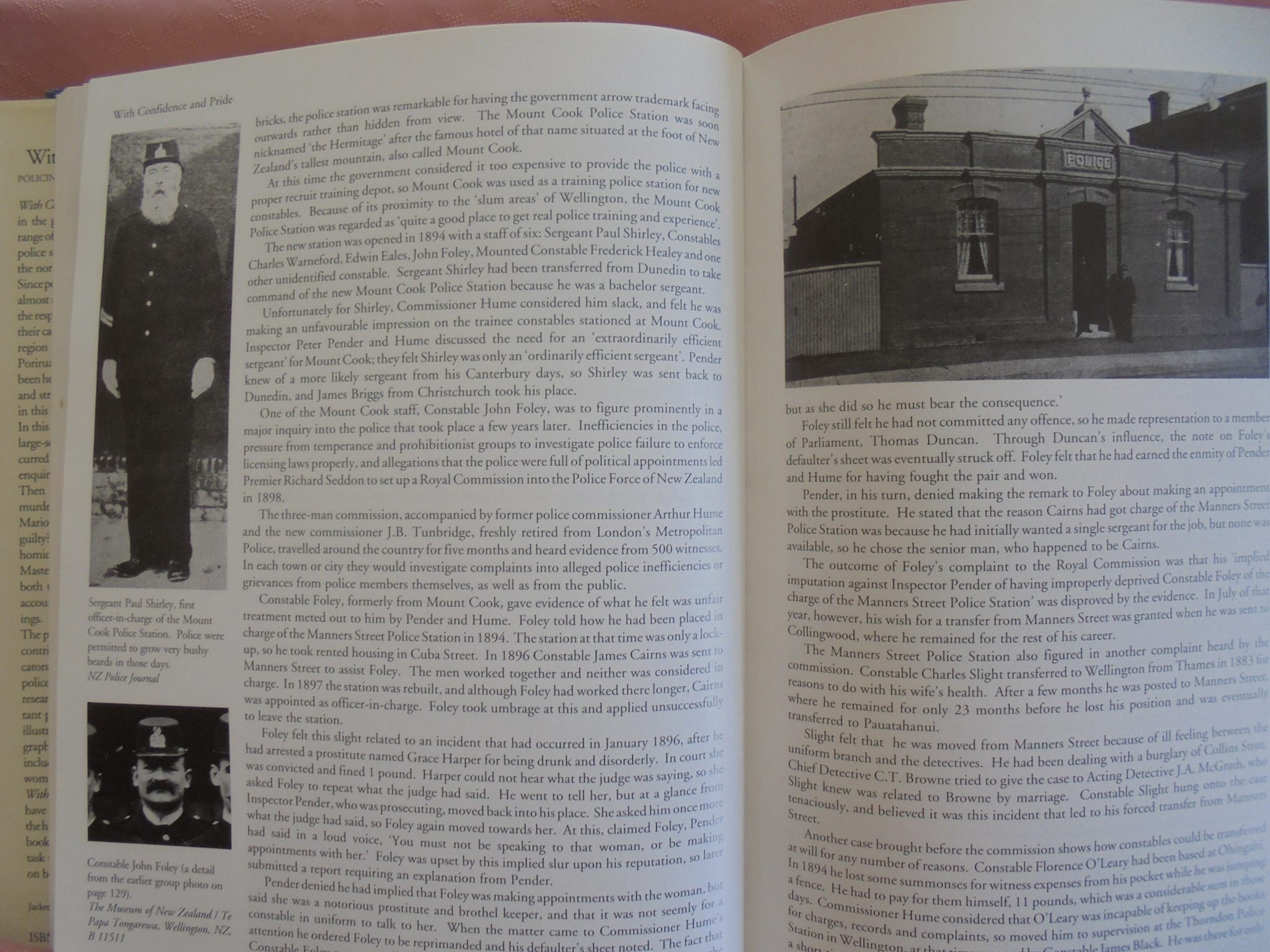 With Confidence and Pride: Policing the Wellington Region 1840-1992 Edited by Sherwood Young. SIGNED BY ALL 10 AUTHORS