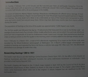 From Disaster to Recovery the Hastings CBD 1931-35 By Michael Fowler.