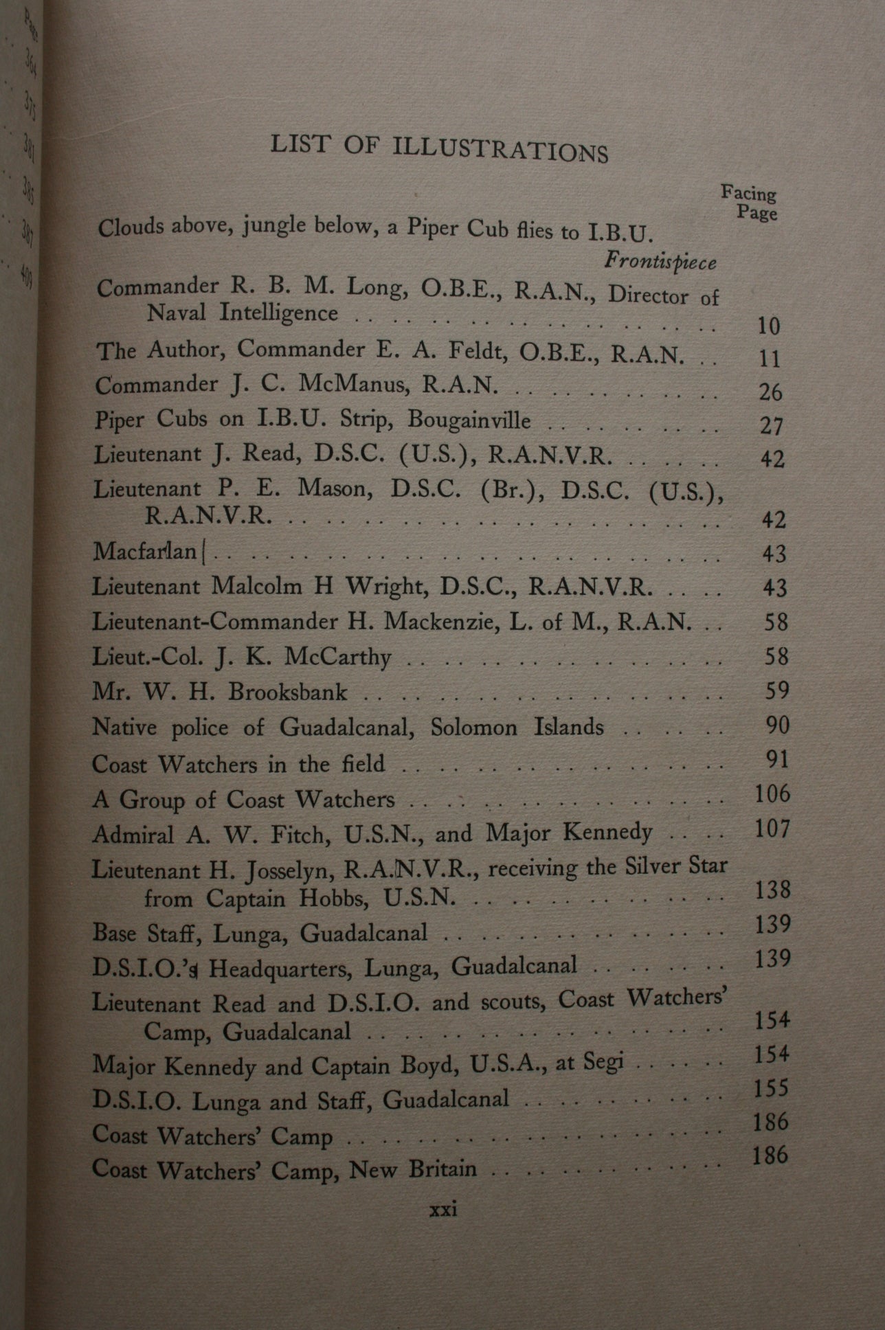 The Coast Watchers. FIRST EDITION (1946) Includes personal letter from former Resident commissioner of the Solomon Islands