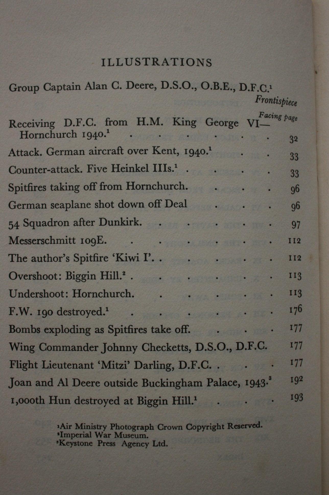 Nine Lives. Autobiography Battle of Britain Pilot by Group Captain Alan C. Deere D.S.O., O.B.E., D.F.C.