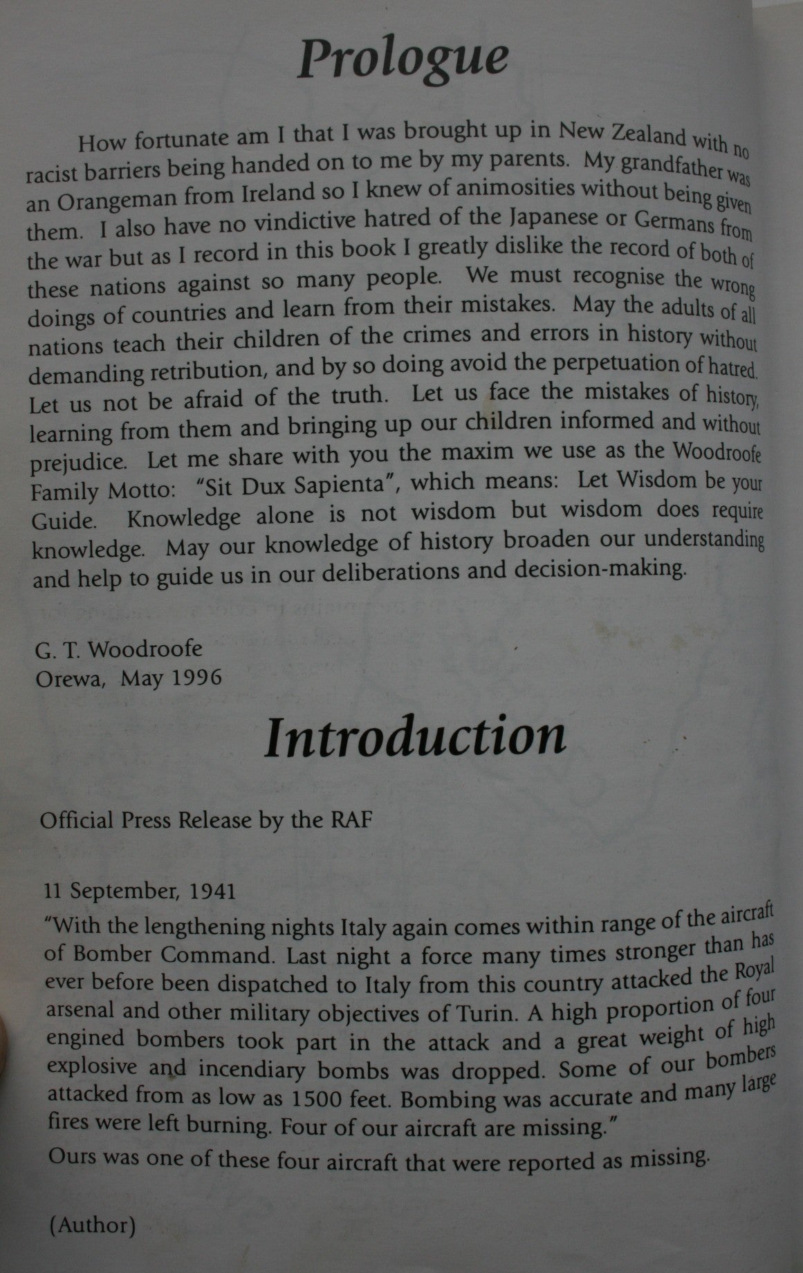 Getaway by Gordon Thomson Woodroofe. SIGNED BY AUTHOR.