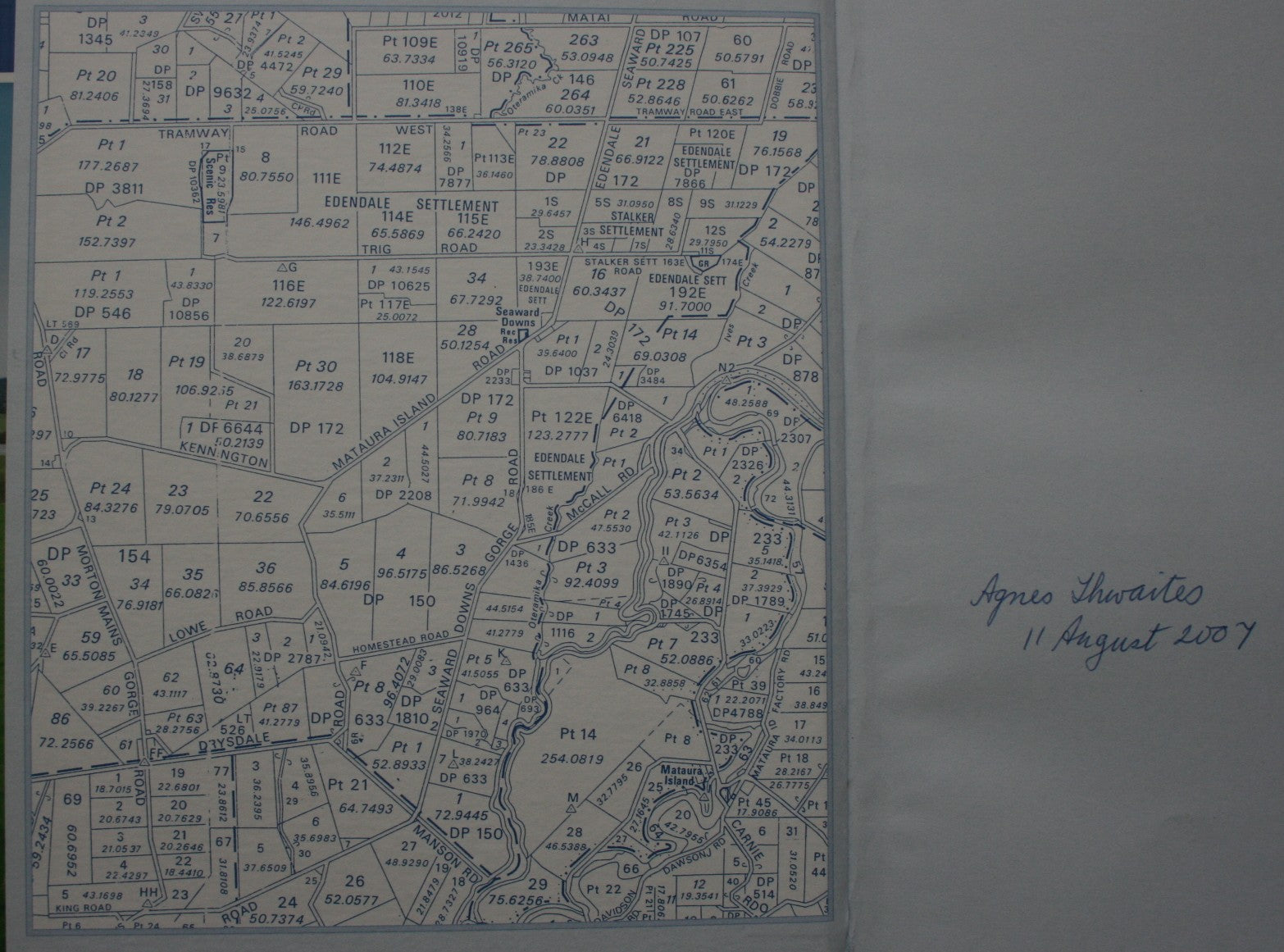 The History Of Seaward Downs - by Agnes Thwaites. [First Edition]