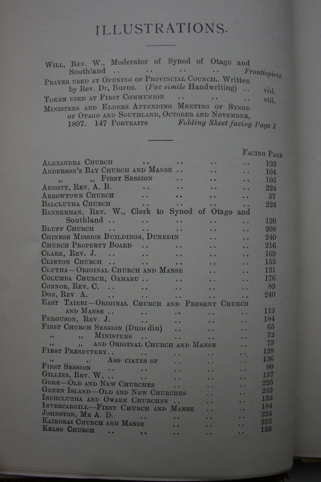 Fifty Years Syne. Jubilee Memorial Presbyterian Church of Otago. (1898) first Ed