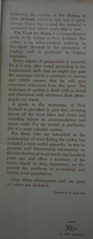 The Trout are Rising By George Ferris. SIGNED BY AUTHOR