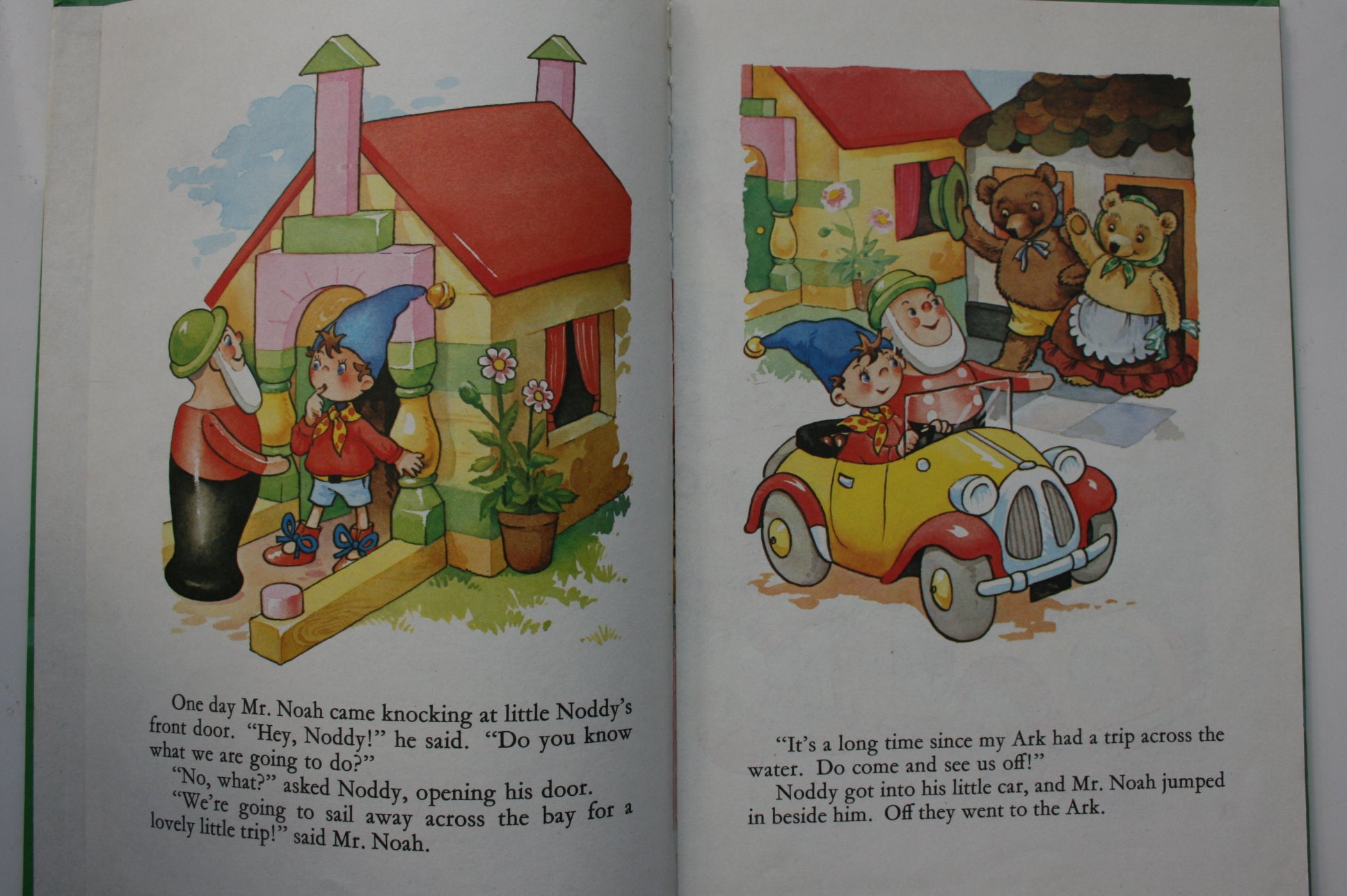 Three Vintage Noddy Picture Books. Noddy and His Passengers, Noddy ABC Toyland, Noddy and the Noah's Ark Adventure, Noddy's Toyland Friends, Noddy and His Car
