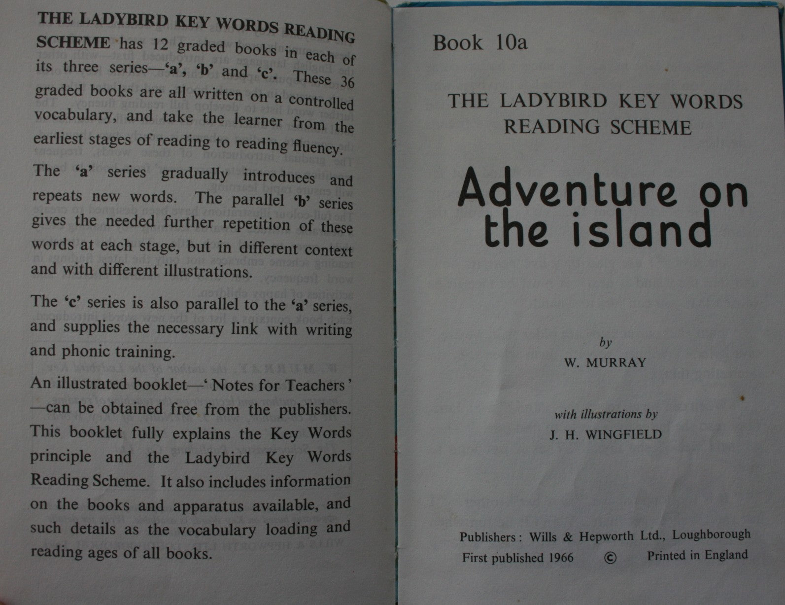 6 Vintage Ladybird Key Words Reading Scheme books by W. Murray.