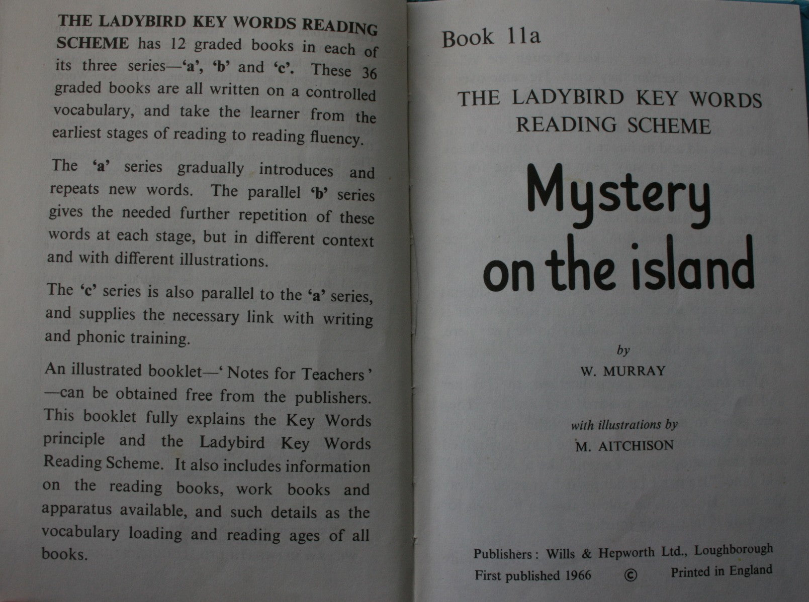 6 Vintage Ladybird Key Words Reading Scheme books by W. Murray.