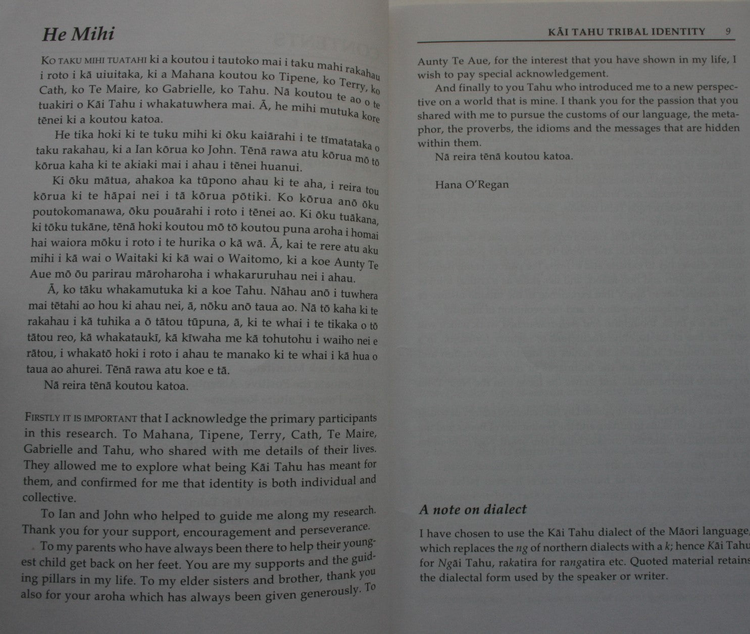 Ko Tahu, Ko Au. Kai Tahu Tribal Identity by Hana O'Regan.