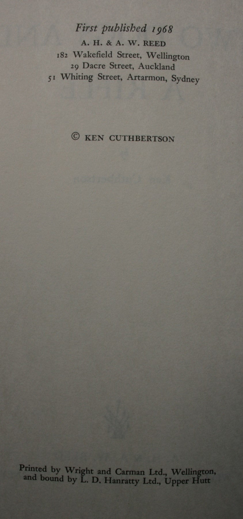 Two Dogs and a Rifle by Ken Cuthbertson. First Edition