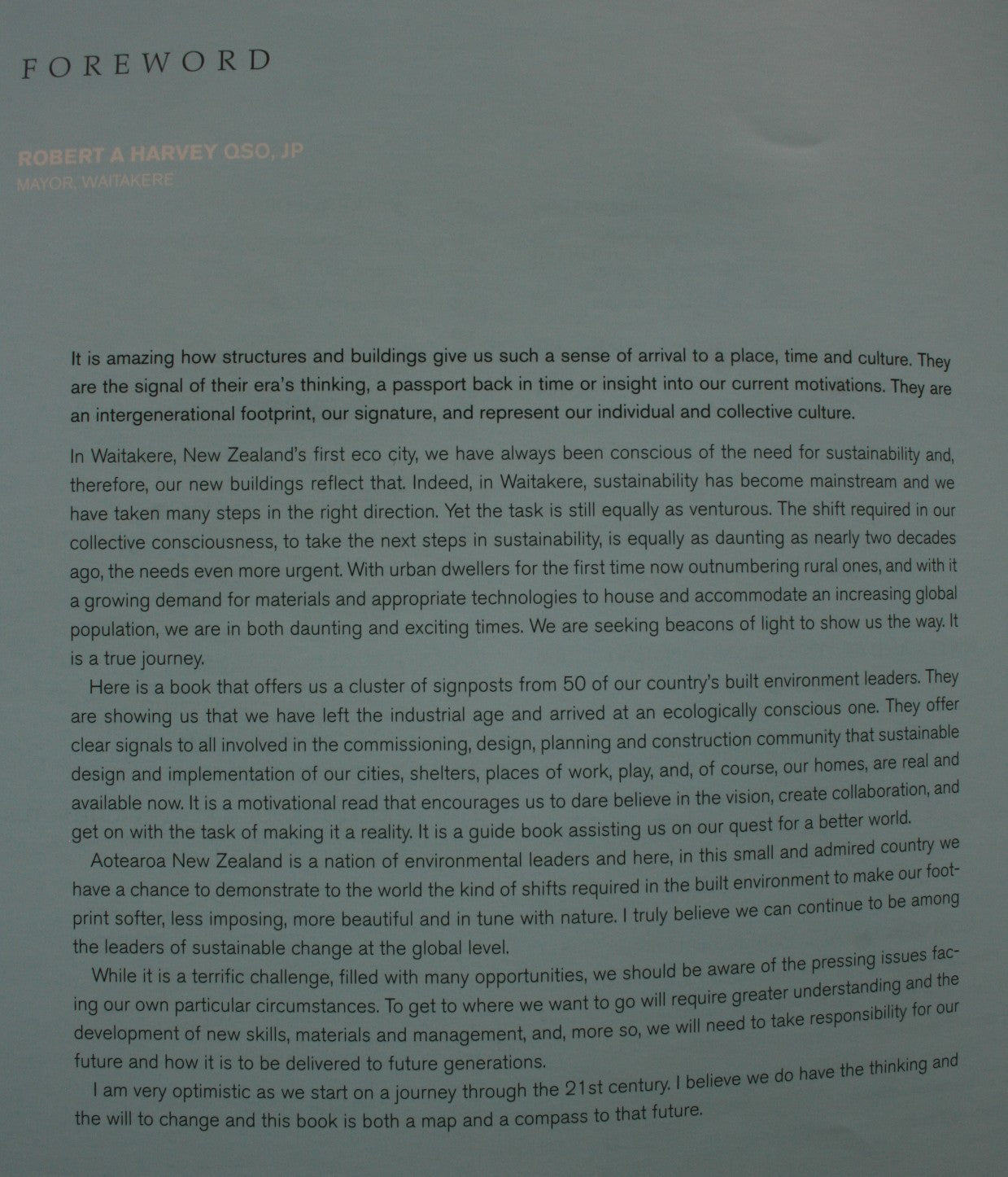 A Deeper Shade of Green: Sustainable Urban Development, Building, and Architecture in New Zealand