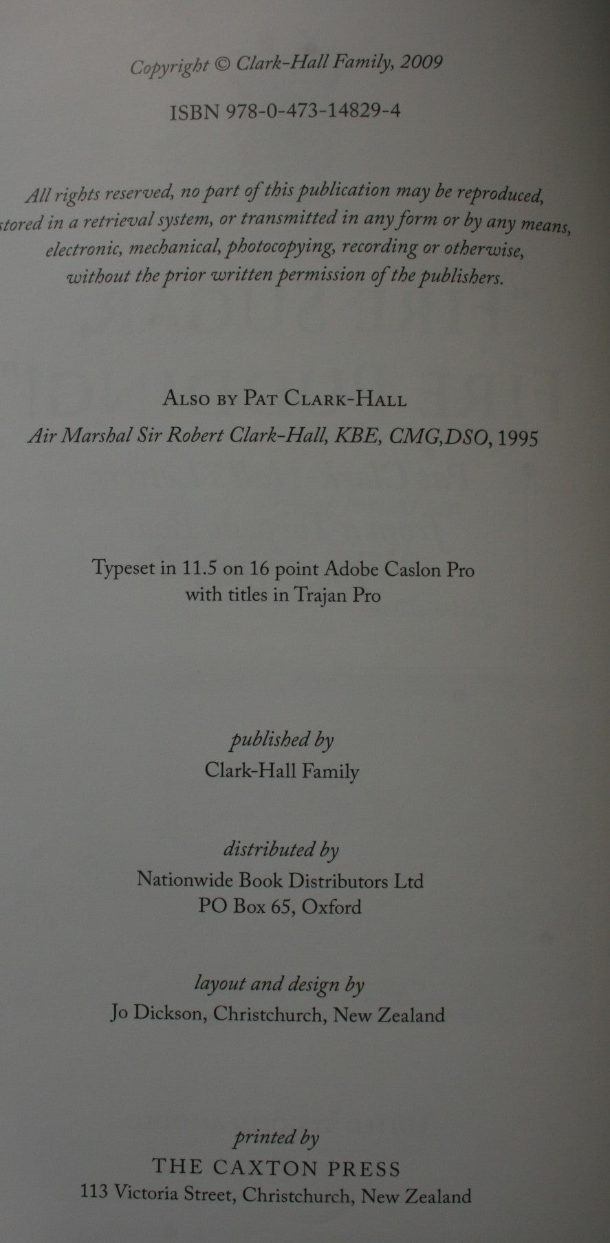 Fire Sugar, Fire Pudding. Pat Clark Hall's Letters from a Torpedo Boat 1943 -1945. Edited by Colin Amodeo.