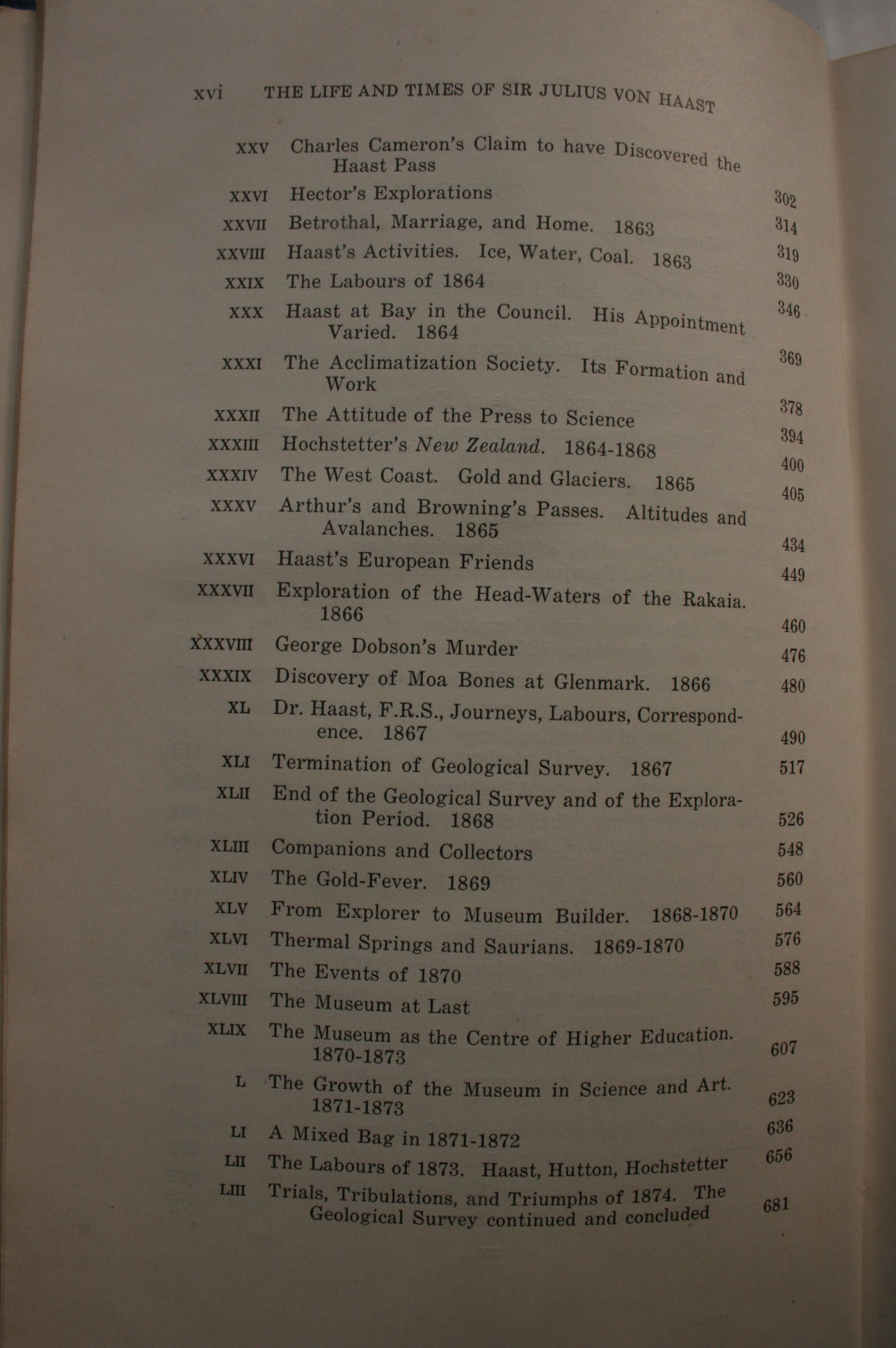 The Life and Times of Sir Julius von Haast: Explorer, Geologist, Museum Builder. FIRST EDITION