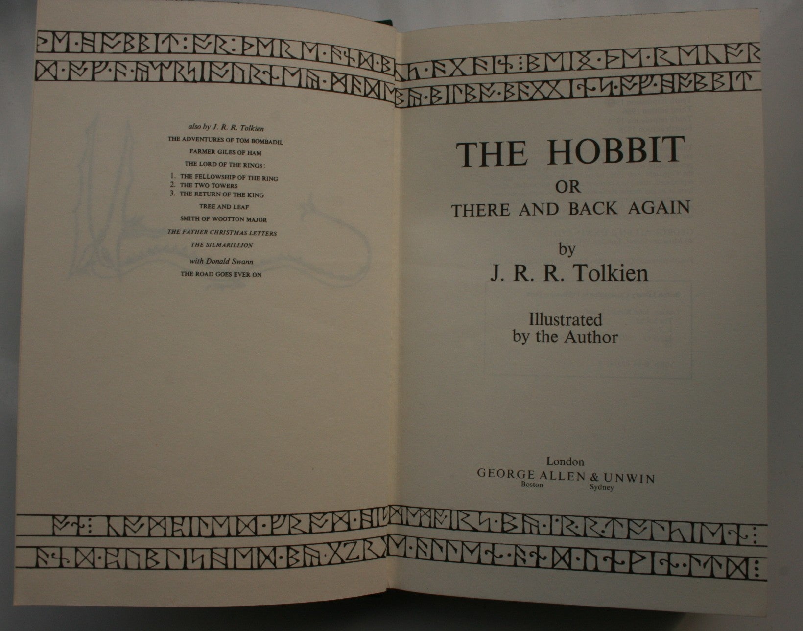The Hobbit or There and Back Again. 1978 HARDBACK