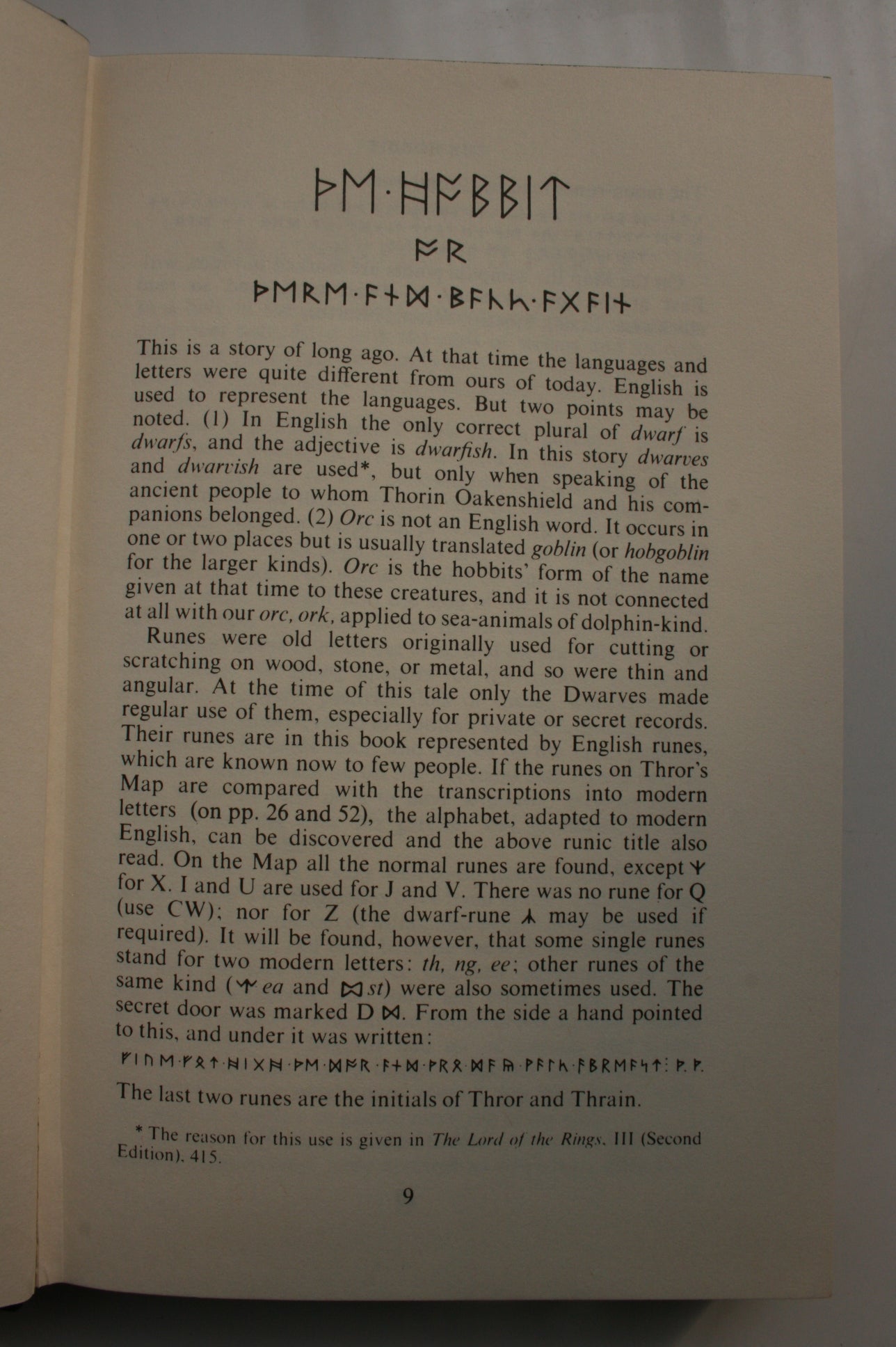 The Hobbit or There and Back Again. 1978 HARDBACK