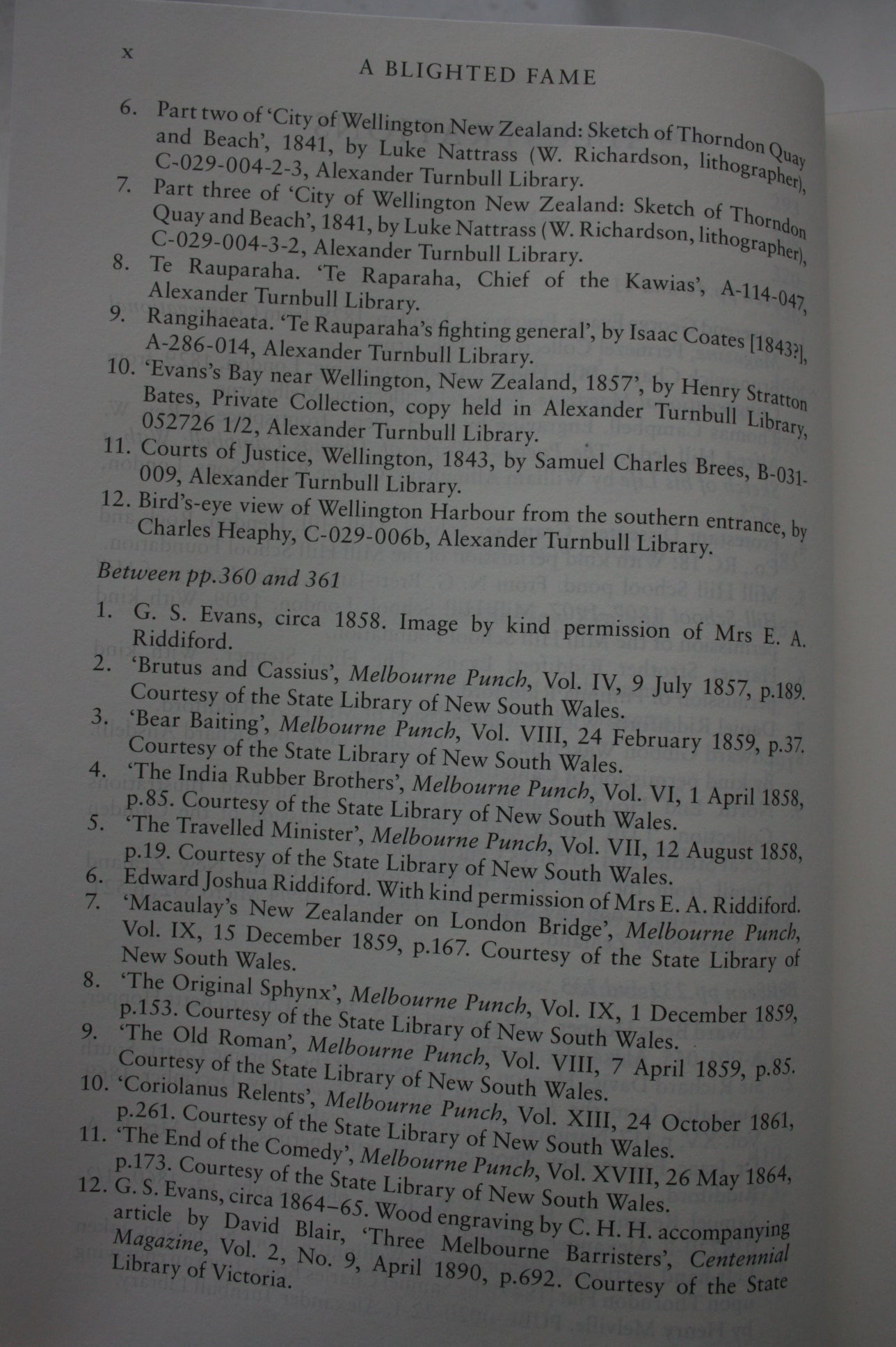 A Blighted Fame: George S. Evans 1802 -1868, A Life. SIGNED inscription TO OWNER by AUTHOR Helen Riddiford.