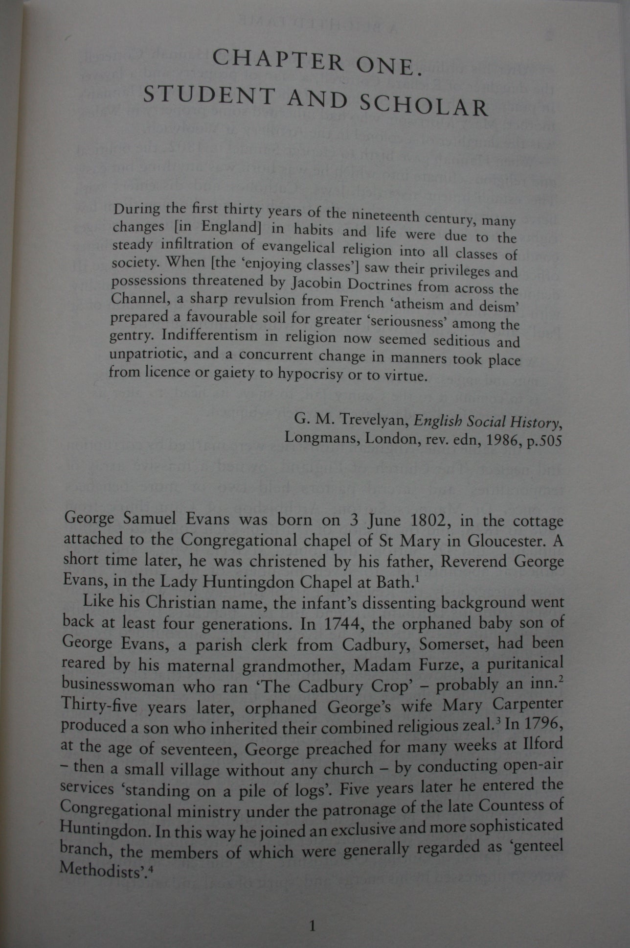 A Blighted Fame: George S. Evans 1802 -1868, A Life. SIGNED inscription TO OWNER by AUTHOR Helen Riddiford.