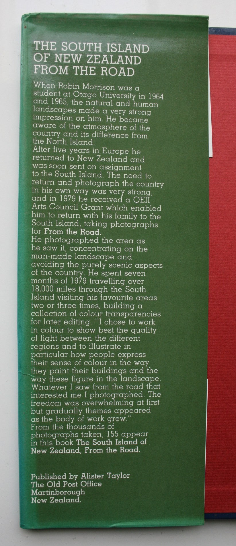 South Island of New Zealand from the Road. By Robin Morrison. FIRST EDITION.