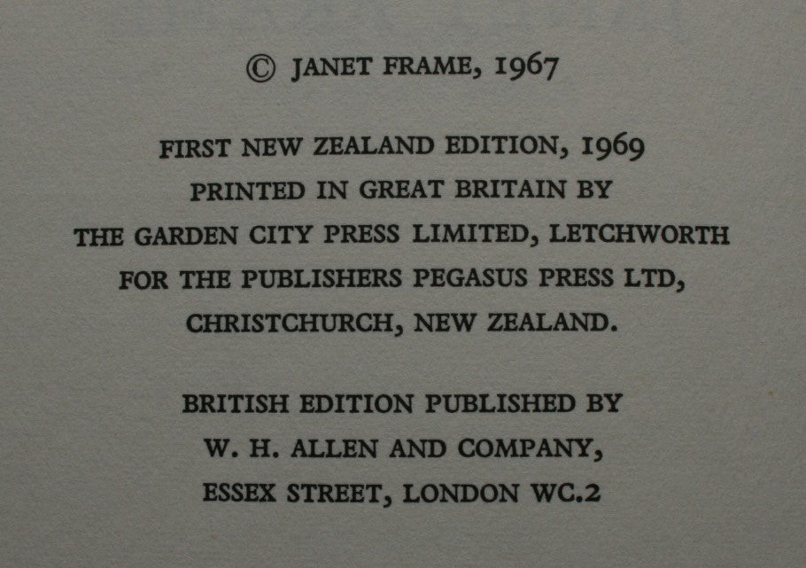 The Rainbirds by Janet Frame. 1969, First NZ Edition.