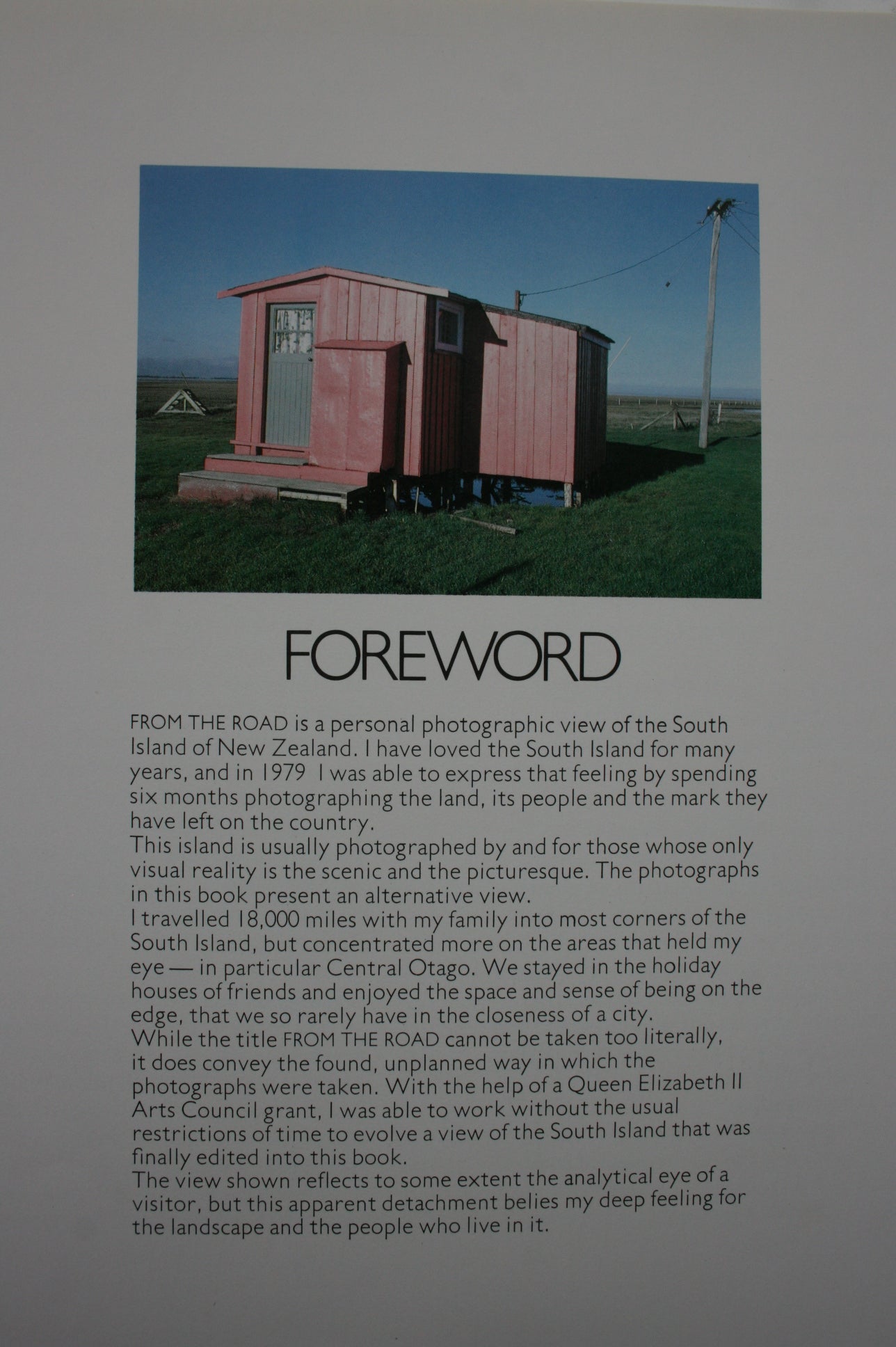 South Island of New Zealand from the Road. By Robin Morrison. FIRST EDITION.