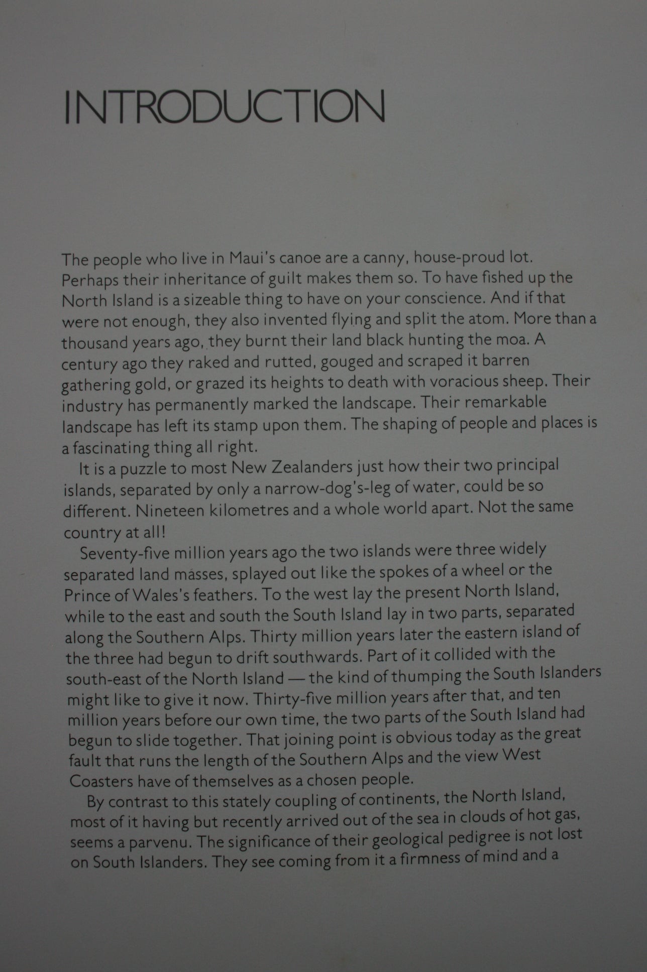 South Island of New Zealand from the Road. By Robin Morrison. FIRST EDITION.