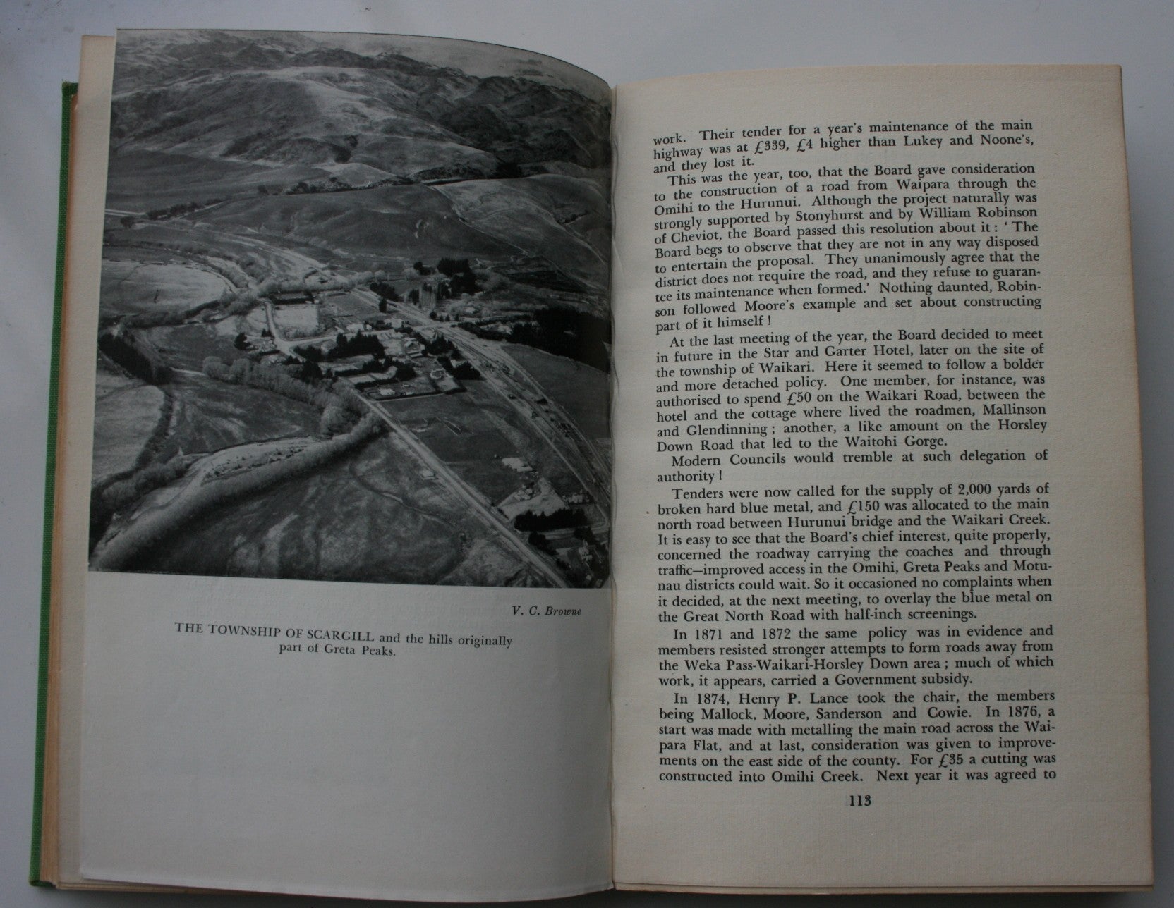 Squatter and Settler in the Waipara County. 1952. FIRST EDITION. by Douglas Cresswell.