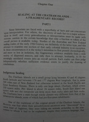 Whaling and Sealing at the Chatham Islands by Rhys Richards. First Edition. SCARCE.