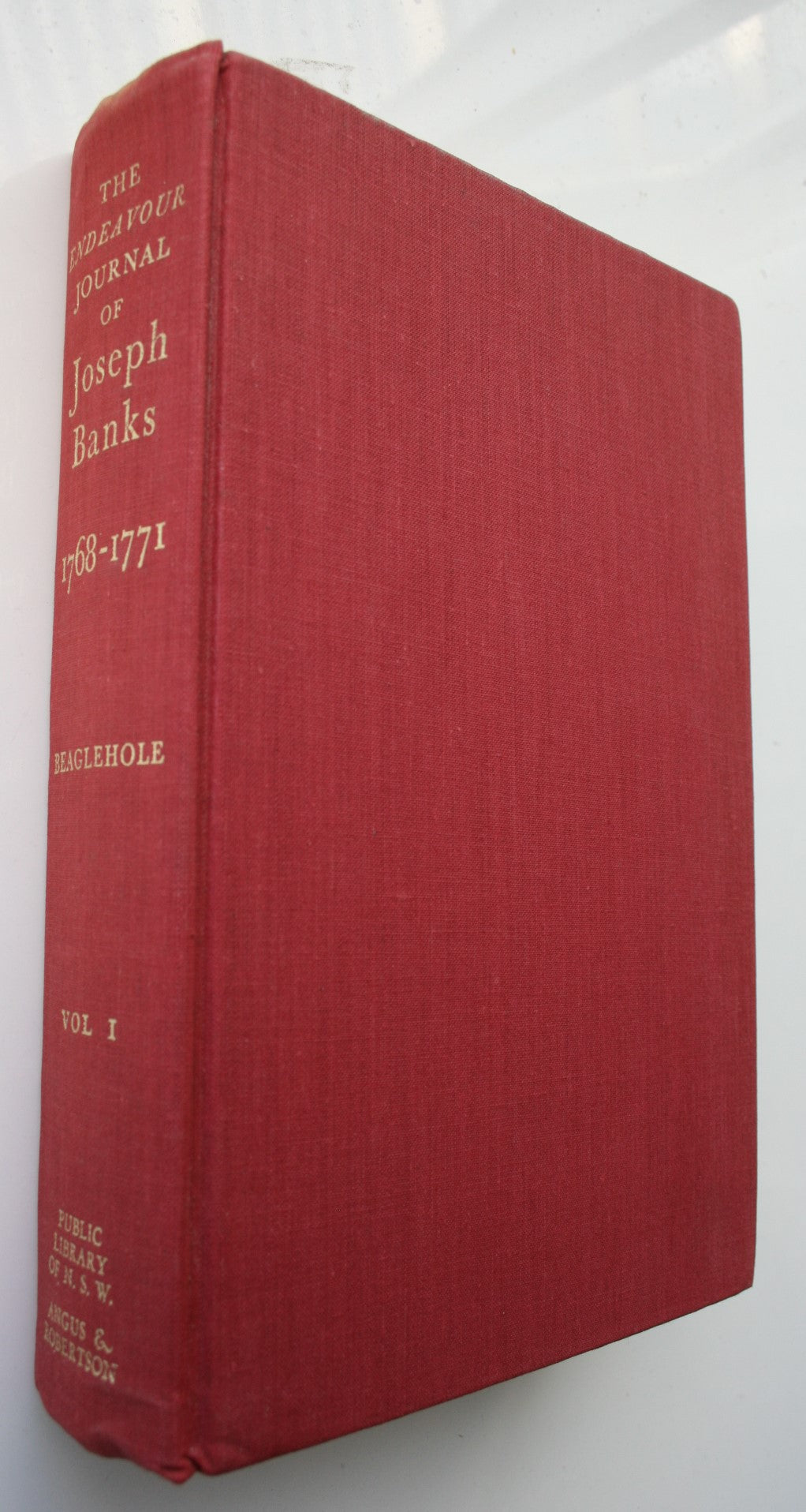 The Endeavour Journal of Joseph Banks 1768-1771 in Two Volumes by J. C. Beaglehole (editor).