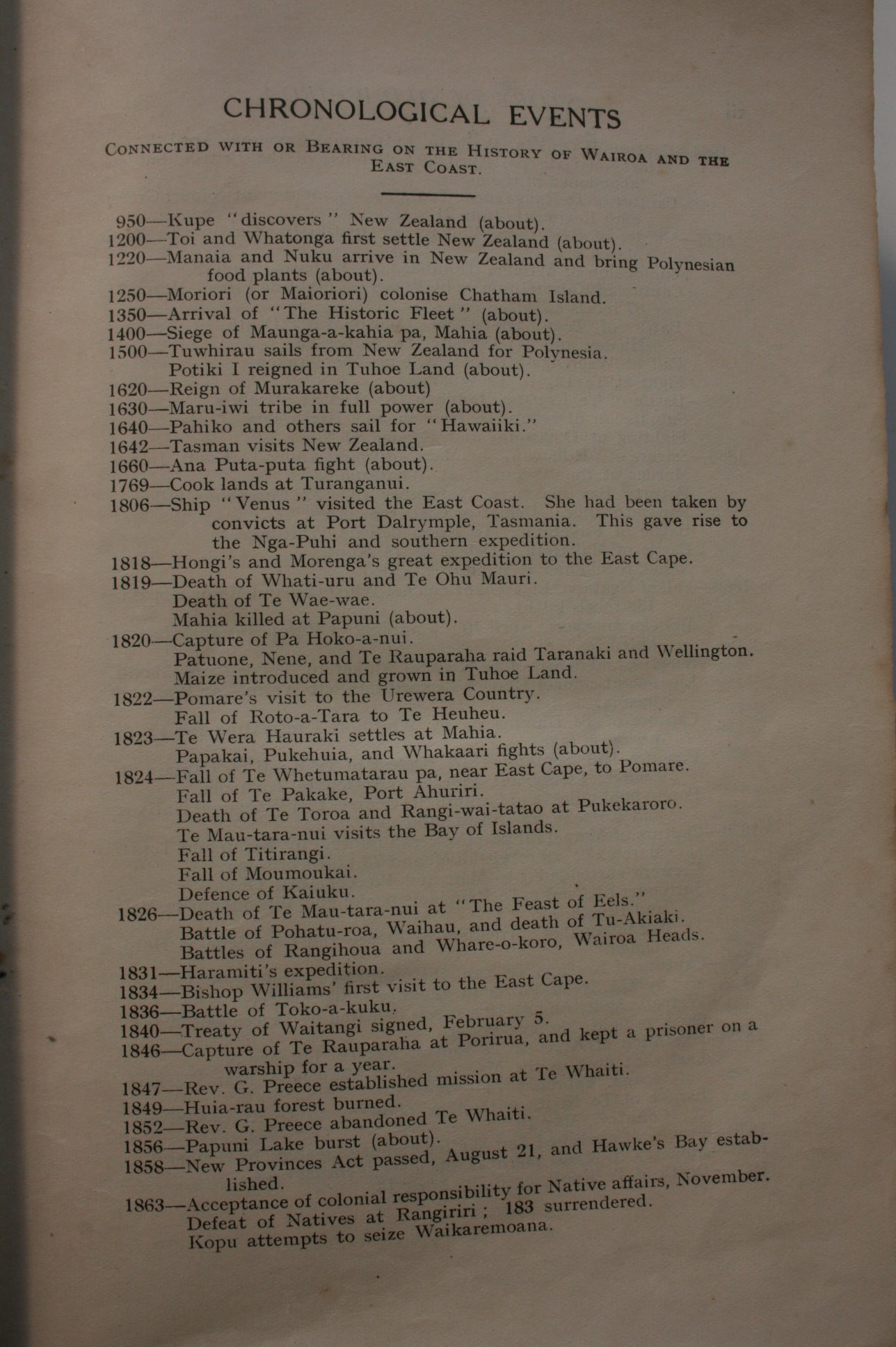 The Story of Old Wairoa and the East Coast, New Zealand, Or, Past, Present, and Future : a Record of Over Fifty Years' Progress. FIRST EDITION 1925.