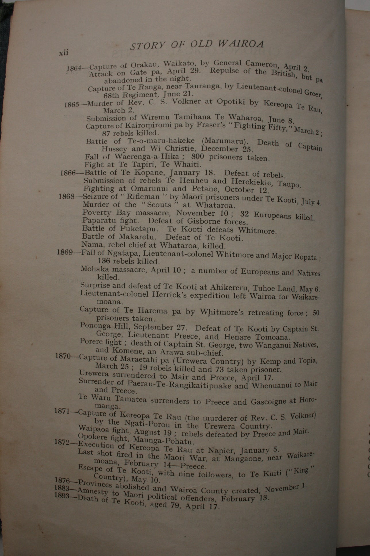 The Story of Old Wairoa and the East Coast, New Zealand, Or, Past, Present, and Future : a Record of Over Fifty Years' Progress. FIRST EDITION 1925.