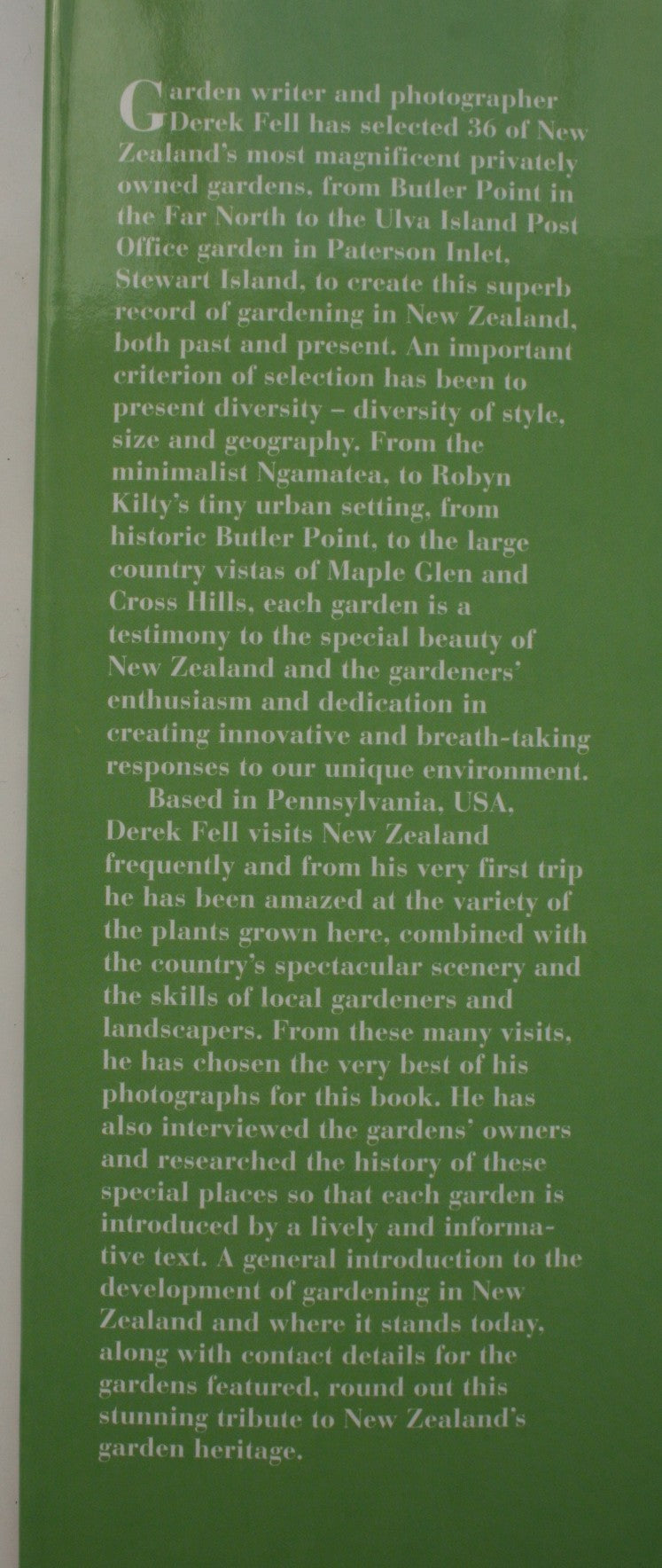 Great Gardens of New Zealand By Derek Fell.