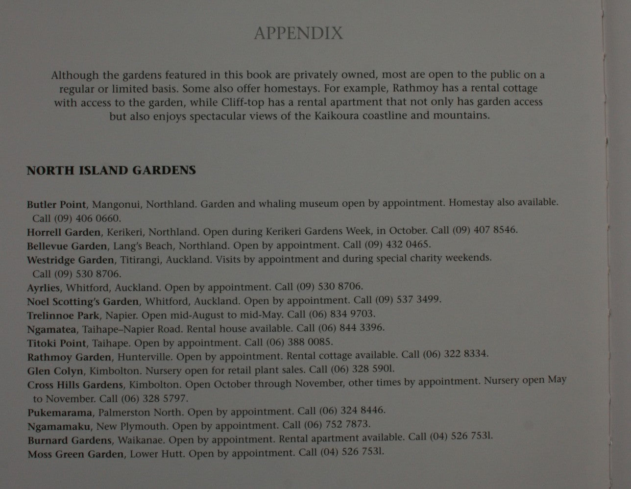 Great Gardens of New Zealand By Derek Fell.