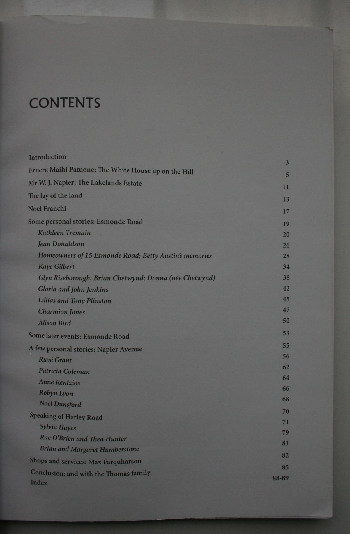 Napier's Takapuna Streets: Footprints of the Past. SIGNED