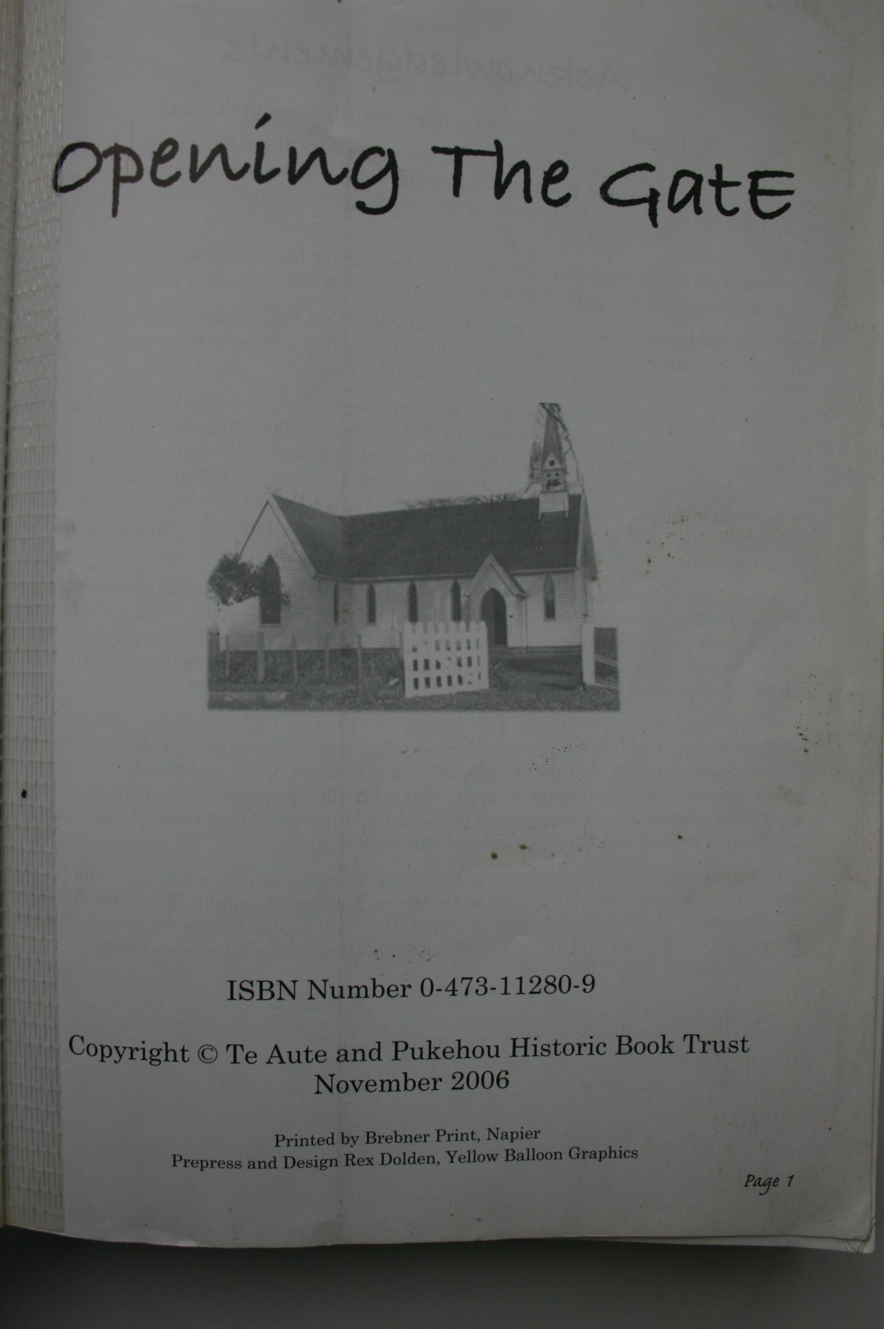 Opening The Gate: The Story Of The Te Aute District