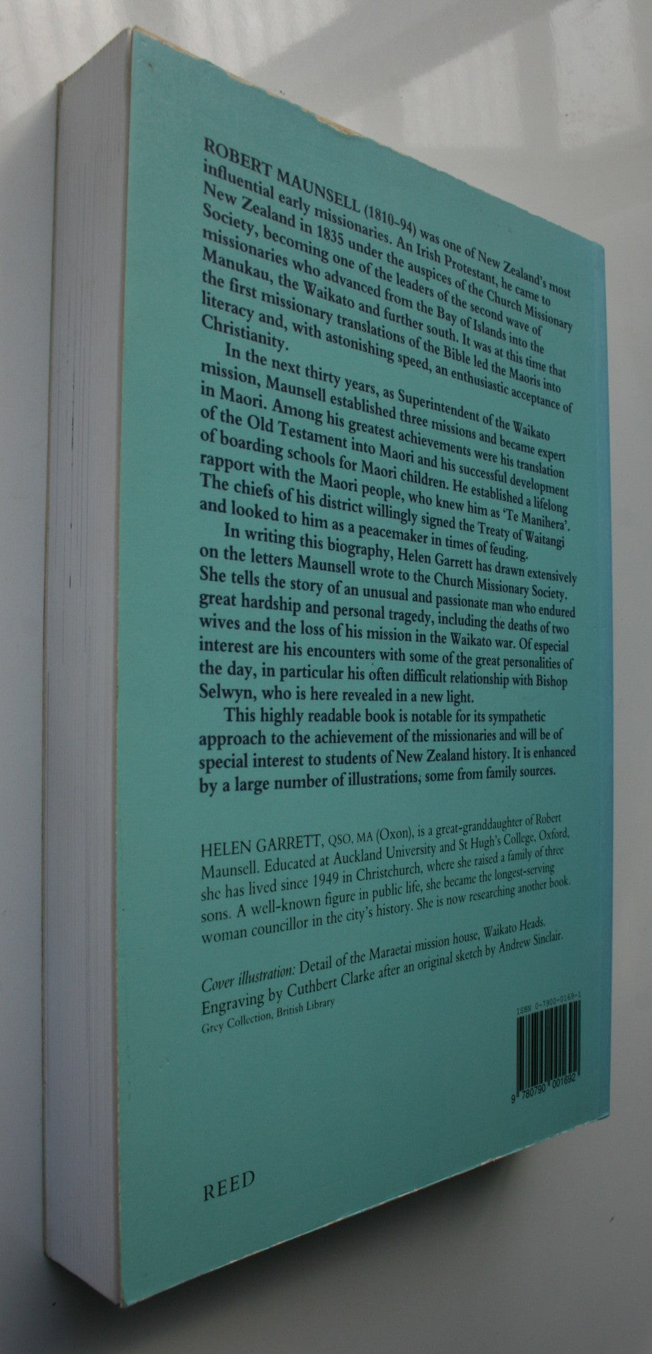 Te Manihera: The Life and Times of the Pioneer Missionary Robert Maunsell By Helen Garrett.