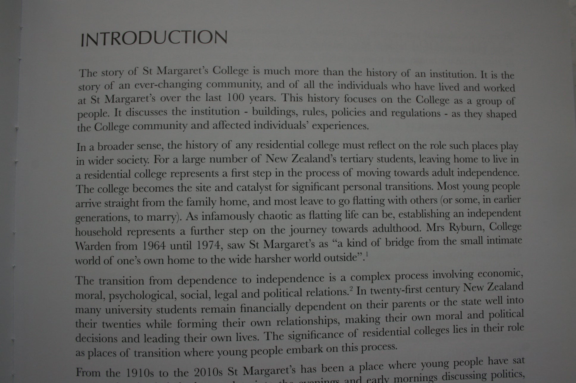 Vision for the Future: A Centennial History of St Margaret's College, Dunedin 1911-2011. By Susannah Grant