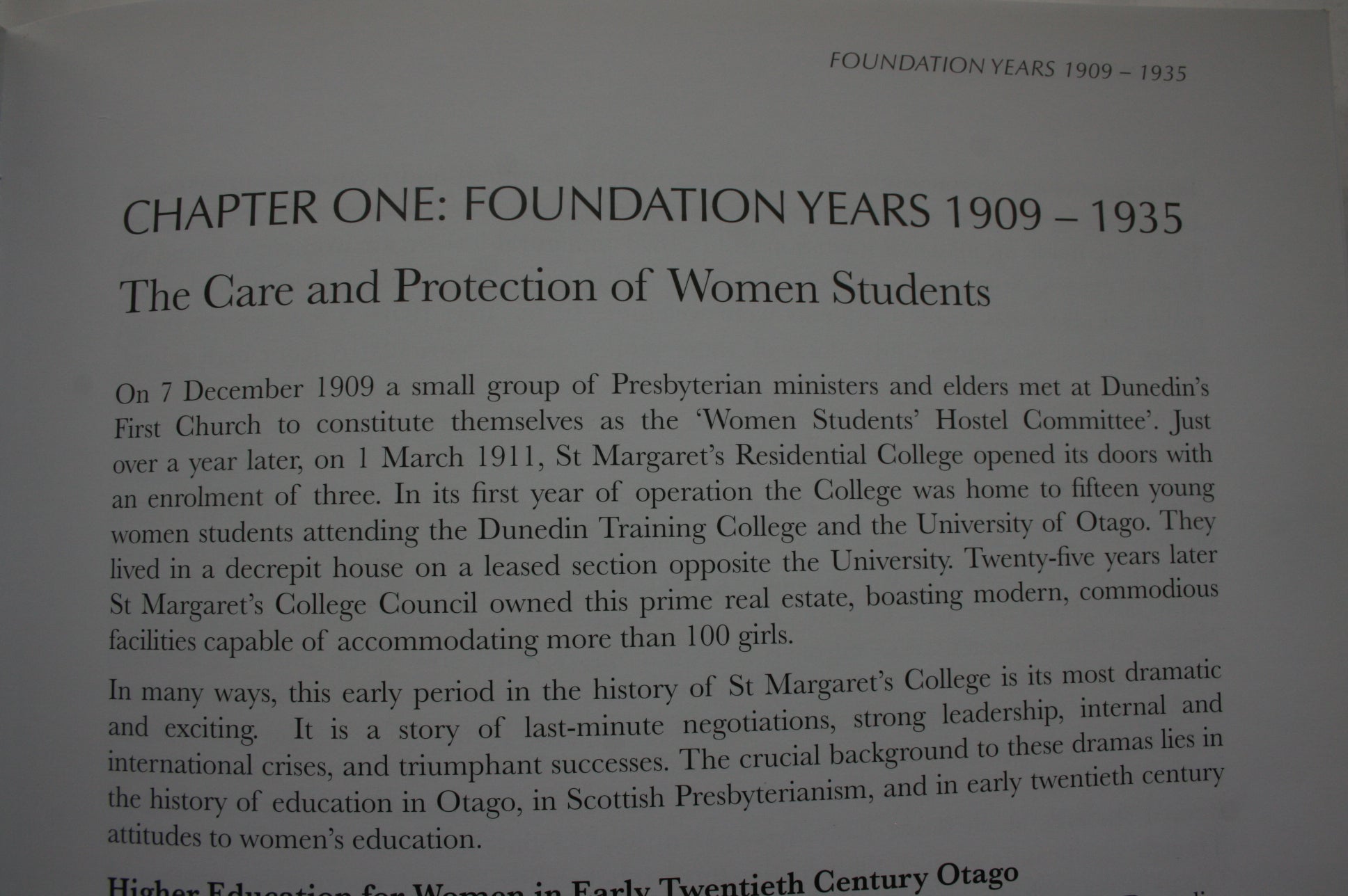 Vision for the Future: A Centennial History of St Margaret's College, Dunedin 1911-2011. By Susannah Grant