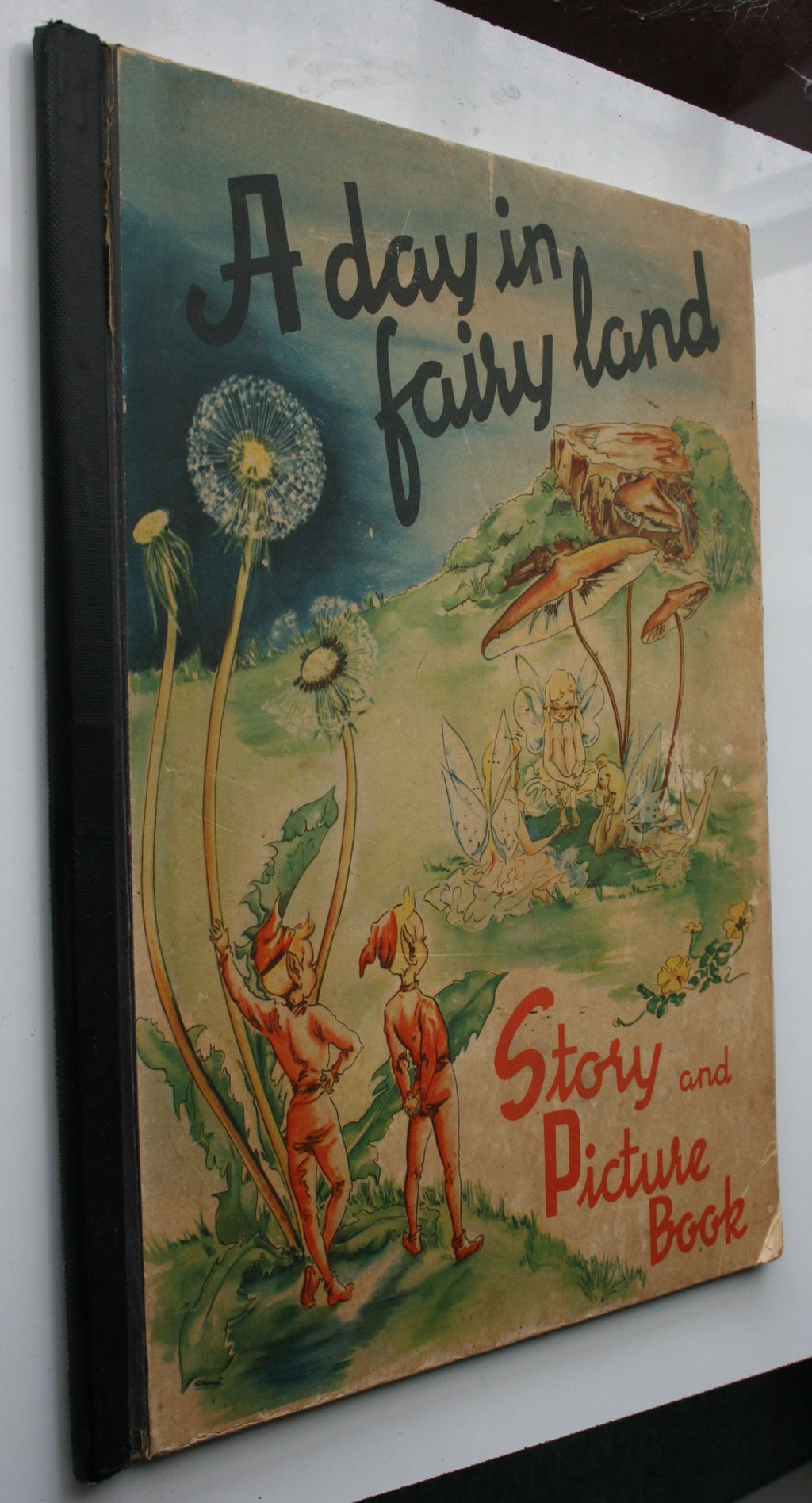 A Day In Fairy Land Story And Picture Book by Sigrid Rahmas. 47 X 35.5 cm Full page illustrations.
