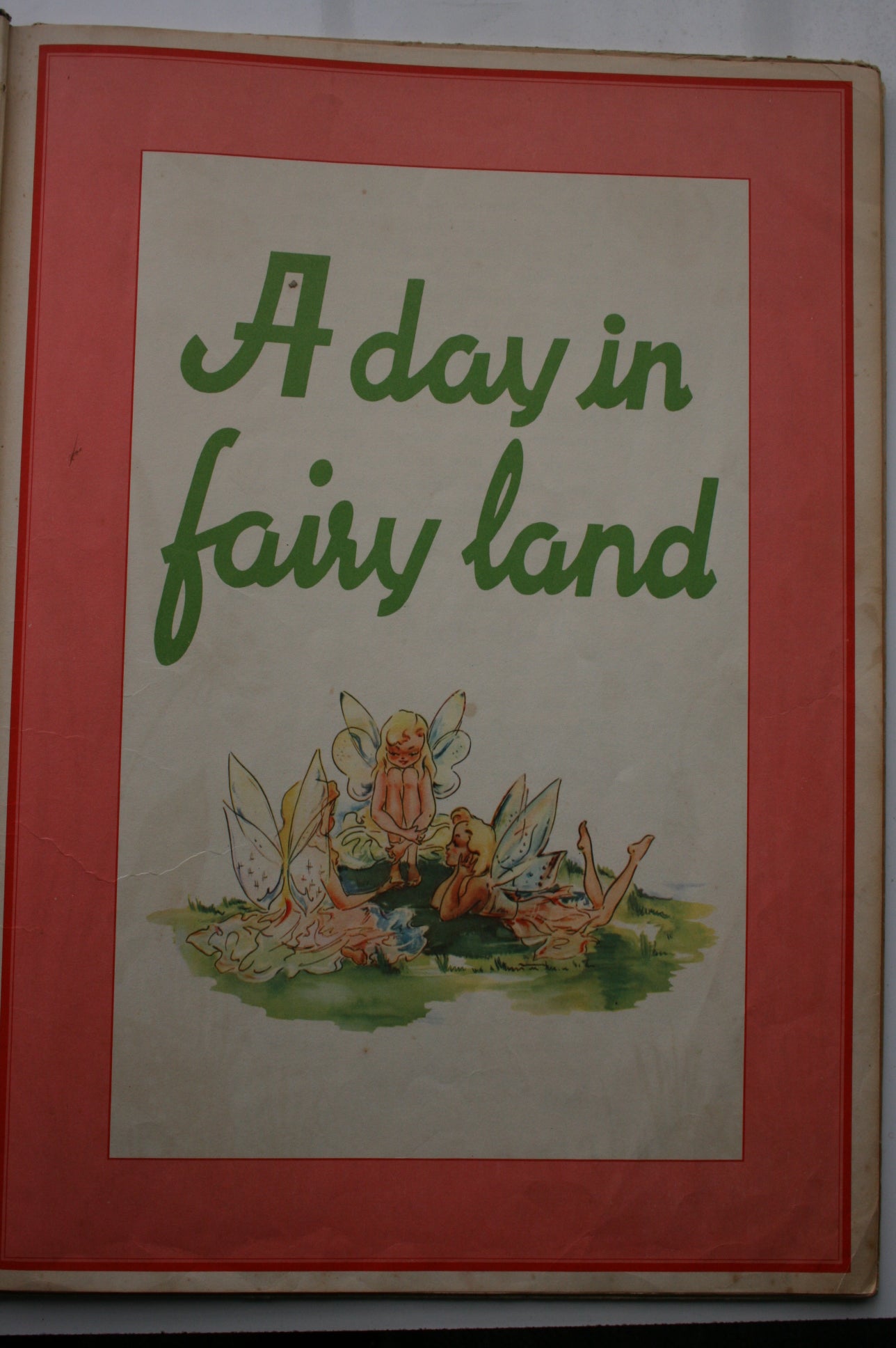 A Day In Fairy Land Story And Picture Book by Sigrid Rahmas. 47 X 35.5 cm Full page illustrations.