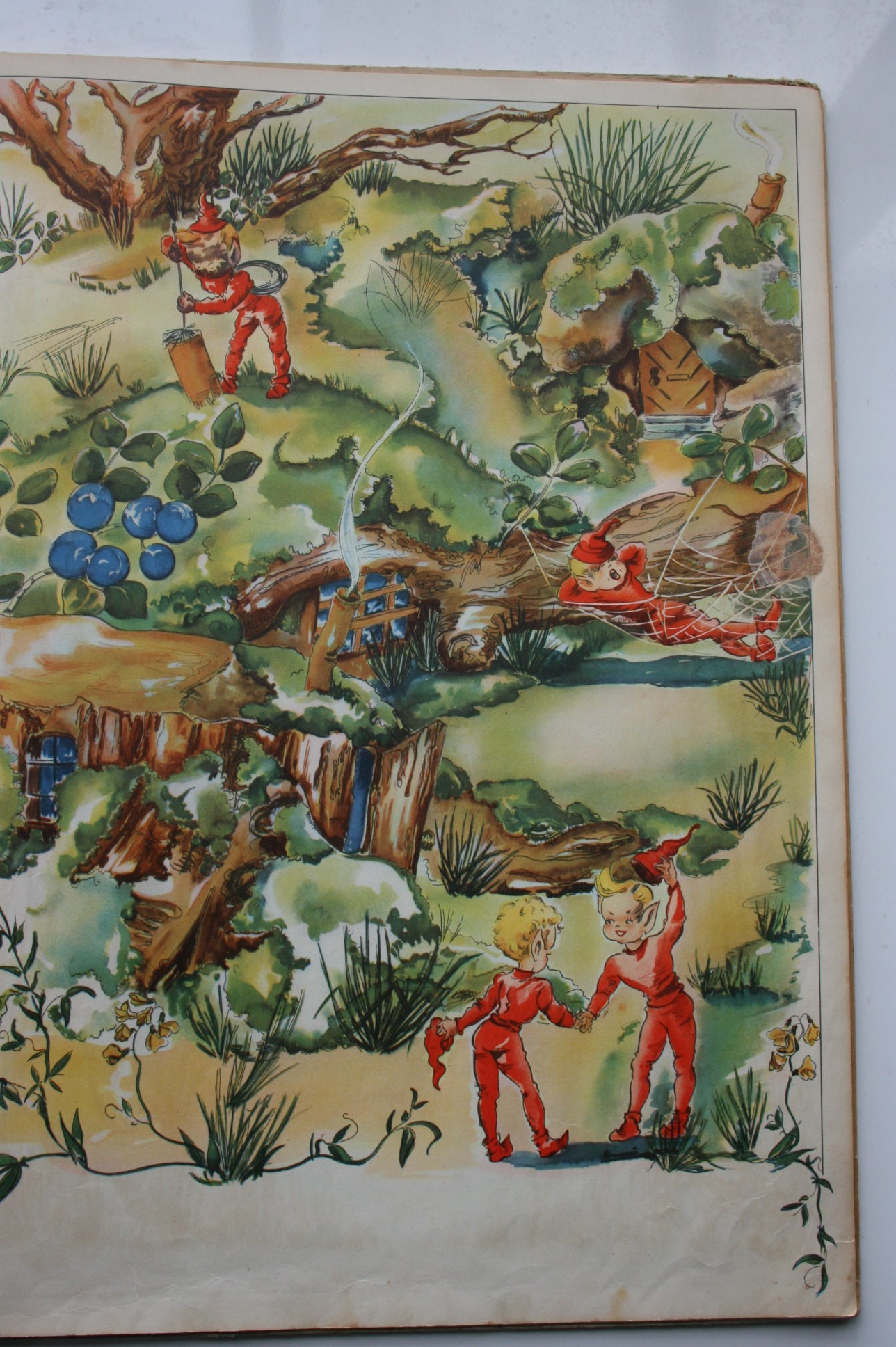A Day In Fairy Land Story And Picture Book by Sigrid Rahmas. 47 X 35.5 cm Full page illustrations.