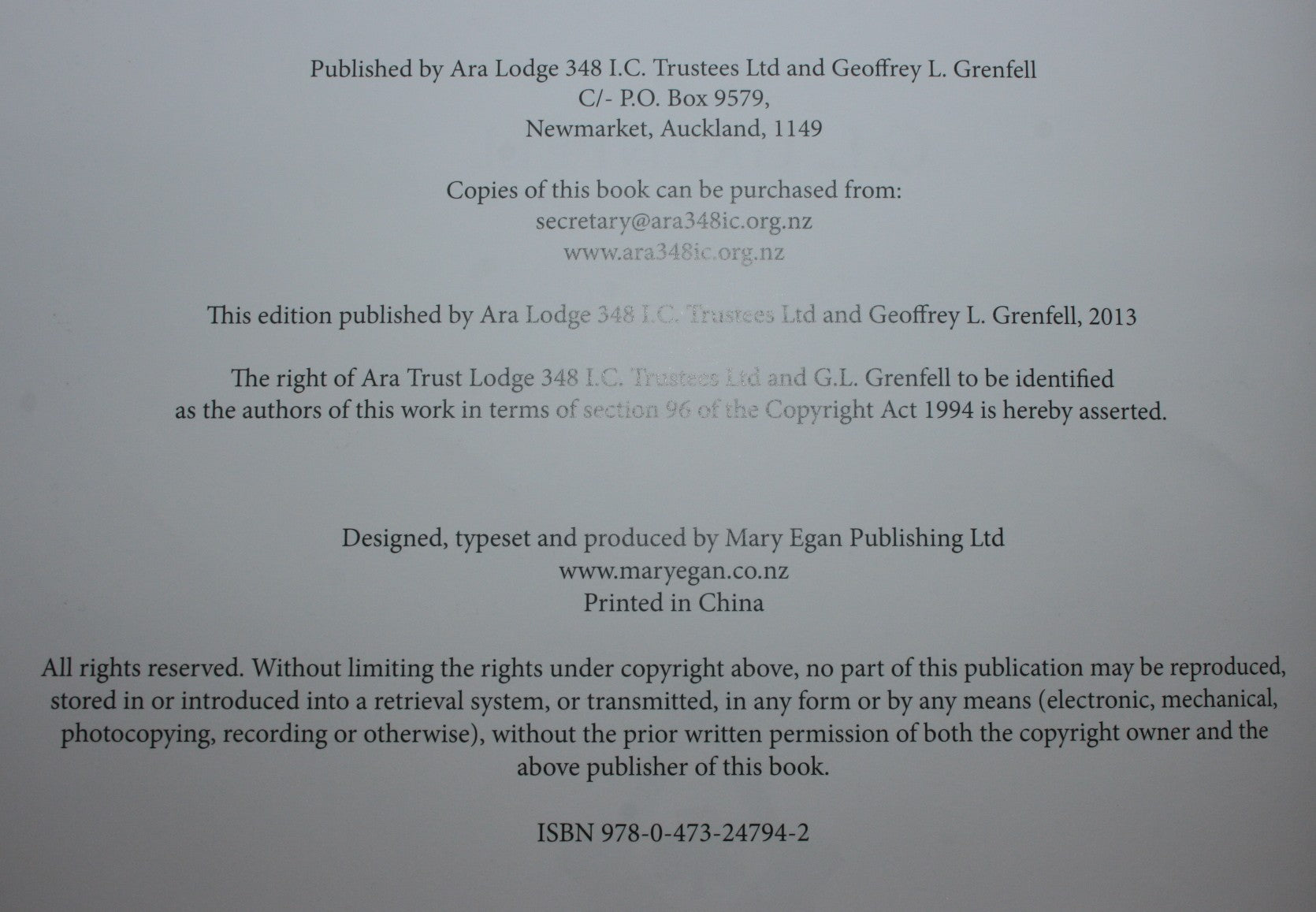 The Foundation Stone: A History of the Ara Lodge 348 IC 1842-2008