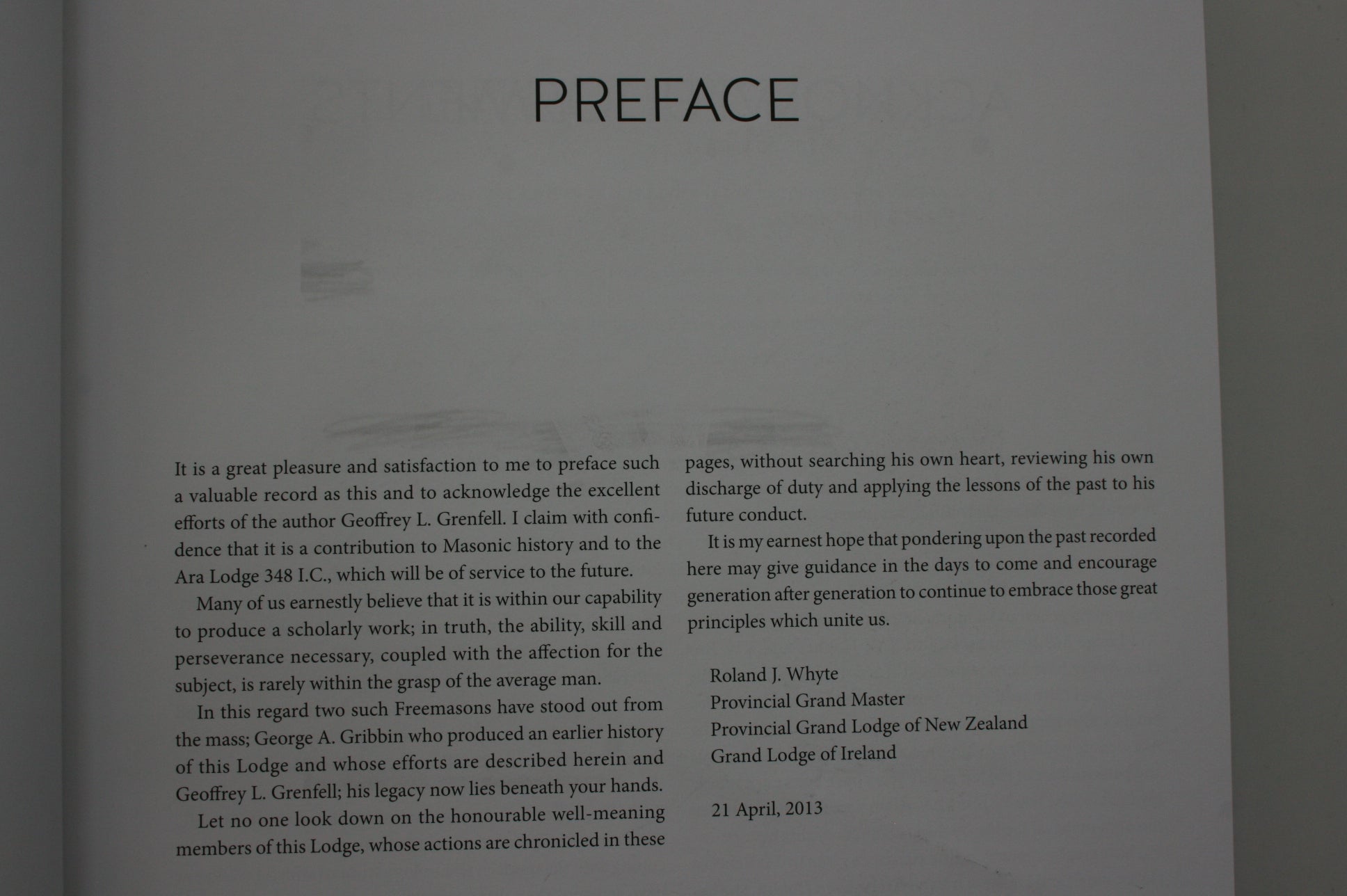 The Foundation Stone: A History of the Ara Lodge 348 IC 1842-2008